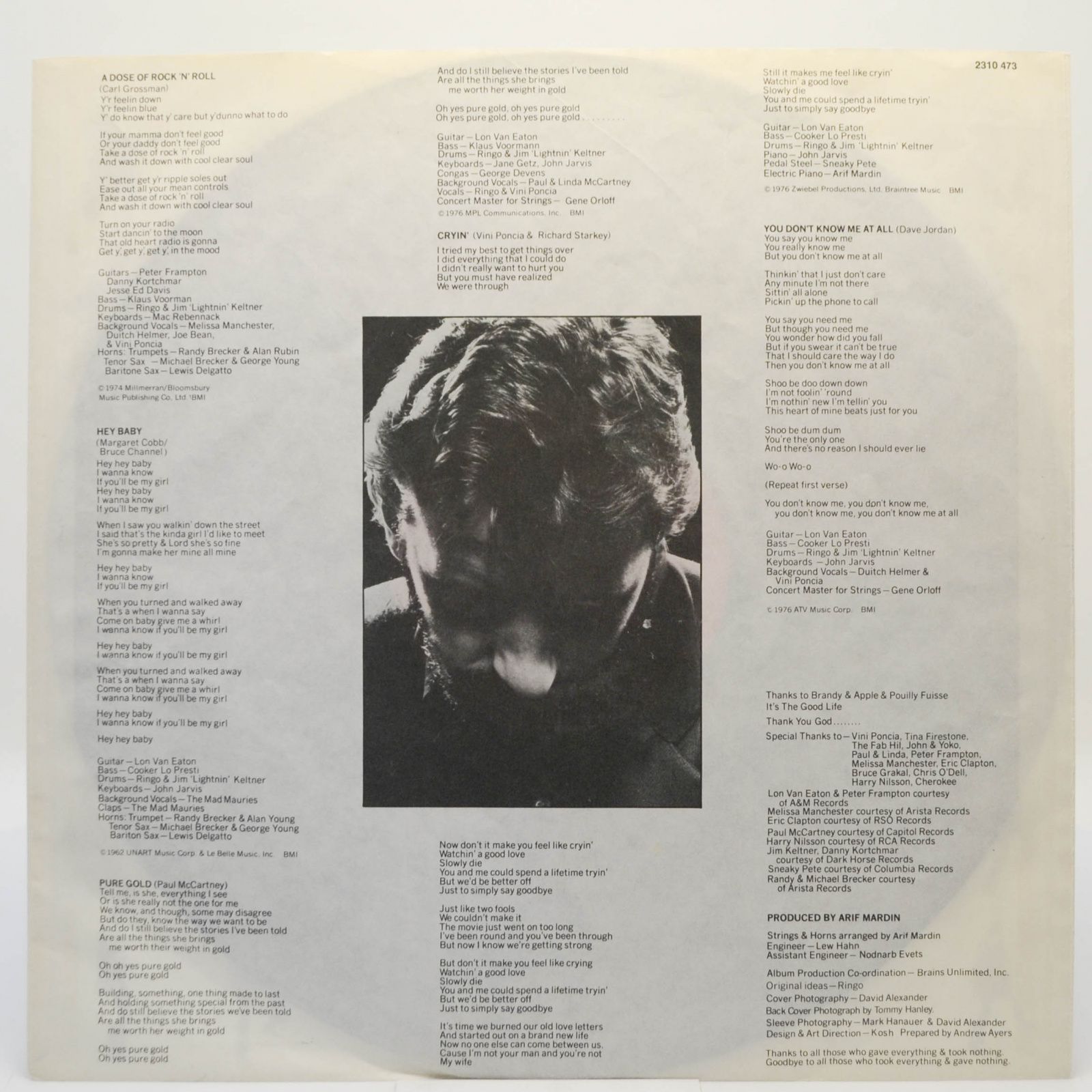 Ringo Starr — Ringo's Rotogravure, 1976