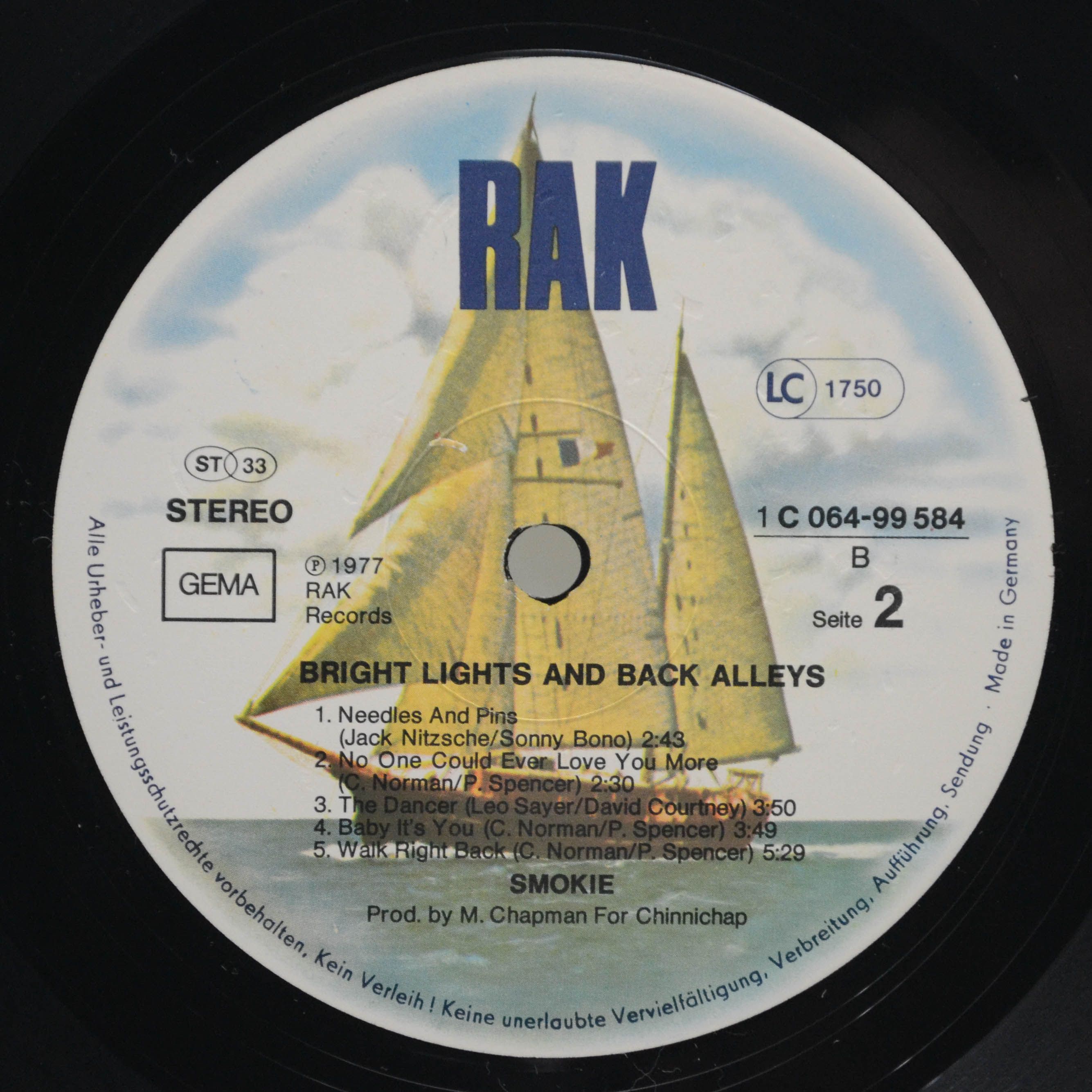 Smokie — Bright Lights & Back Alleys, 1977