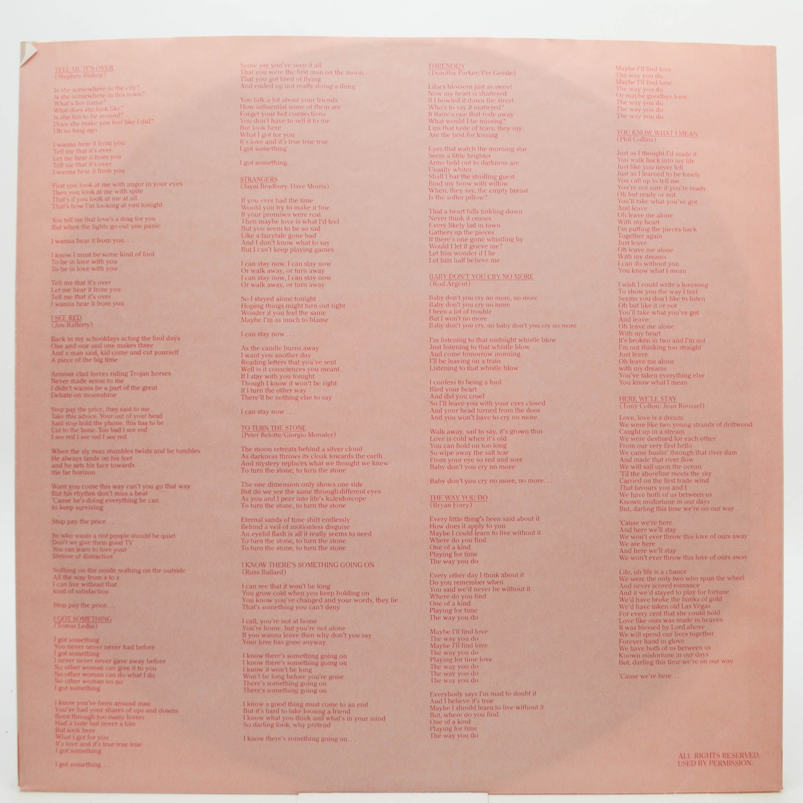 Виниловая пластинка Frida — Something's Going On, 1982