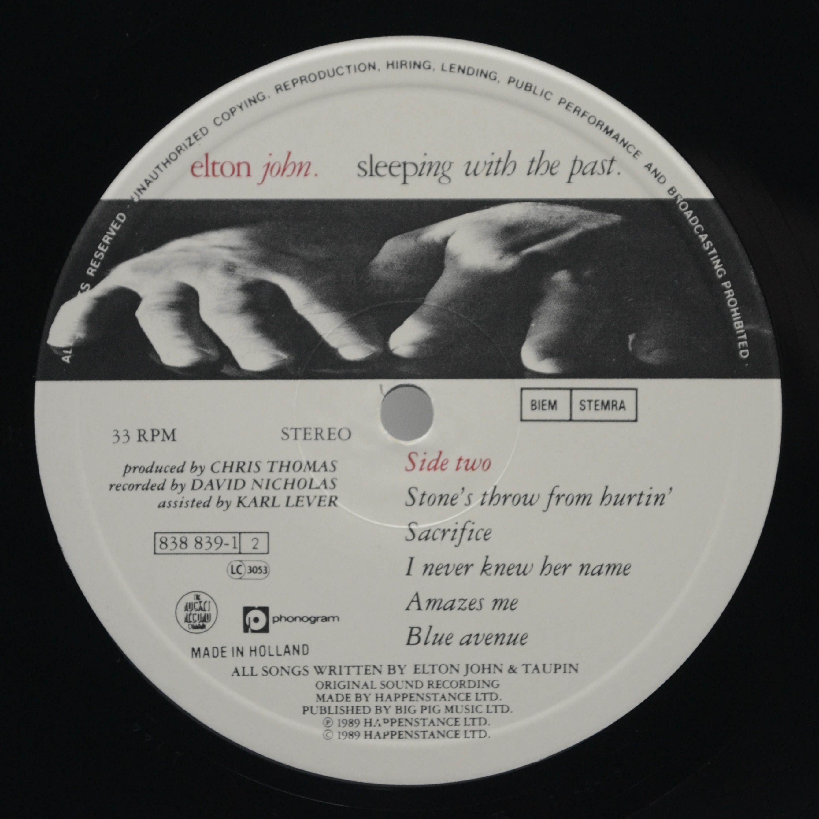 Elton John — Sleeping With The Past, 1989