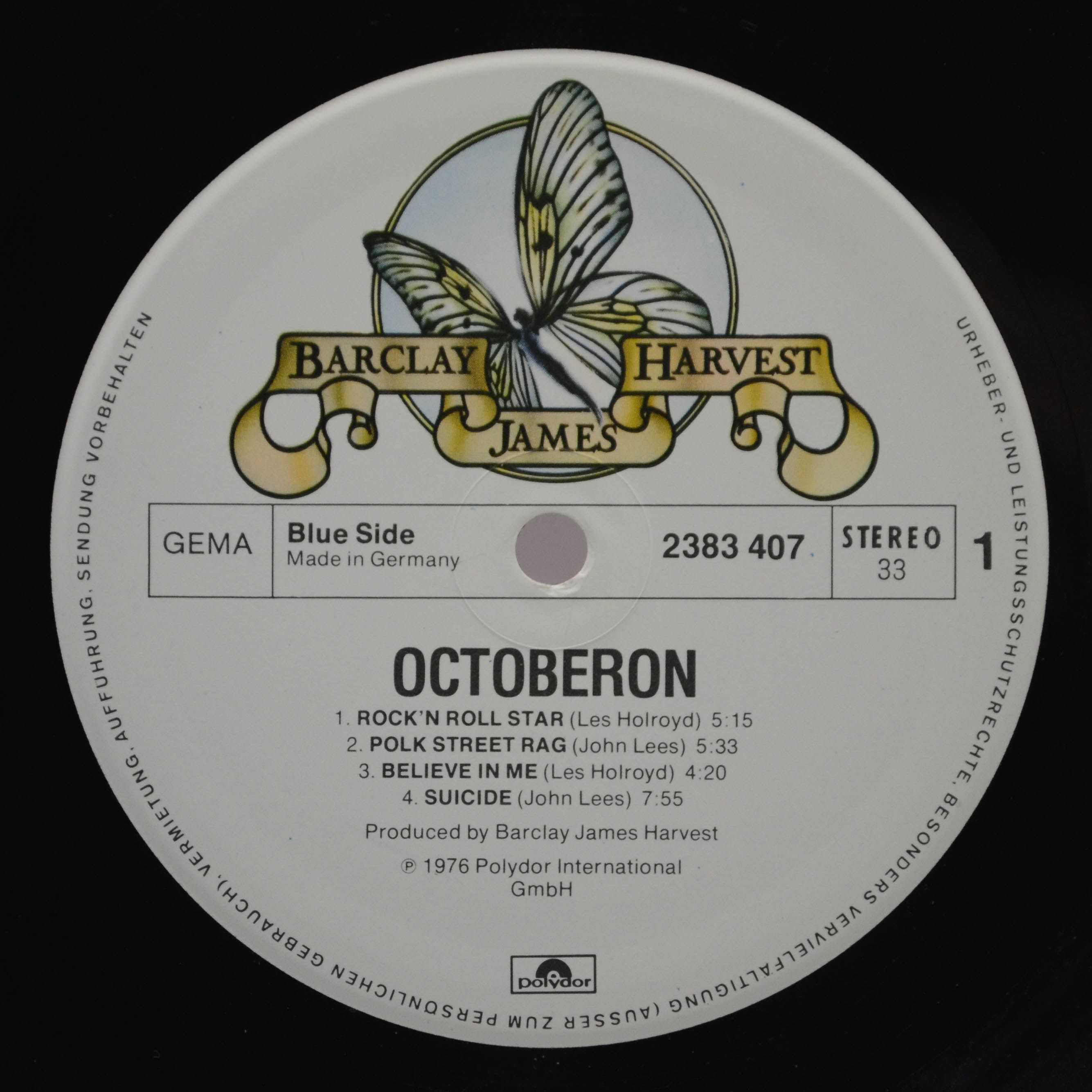 Виниловая пластинка Barclay James Harvest — Octoberon, 1976