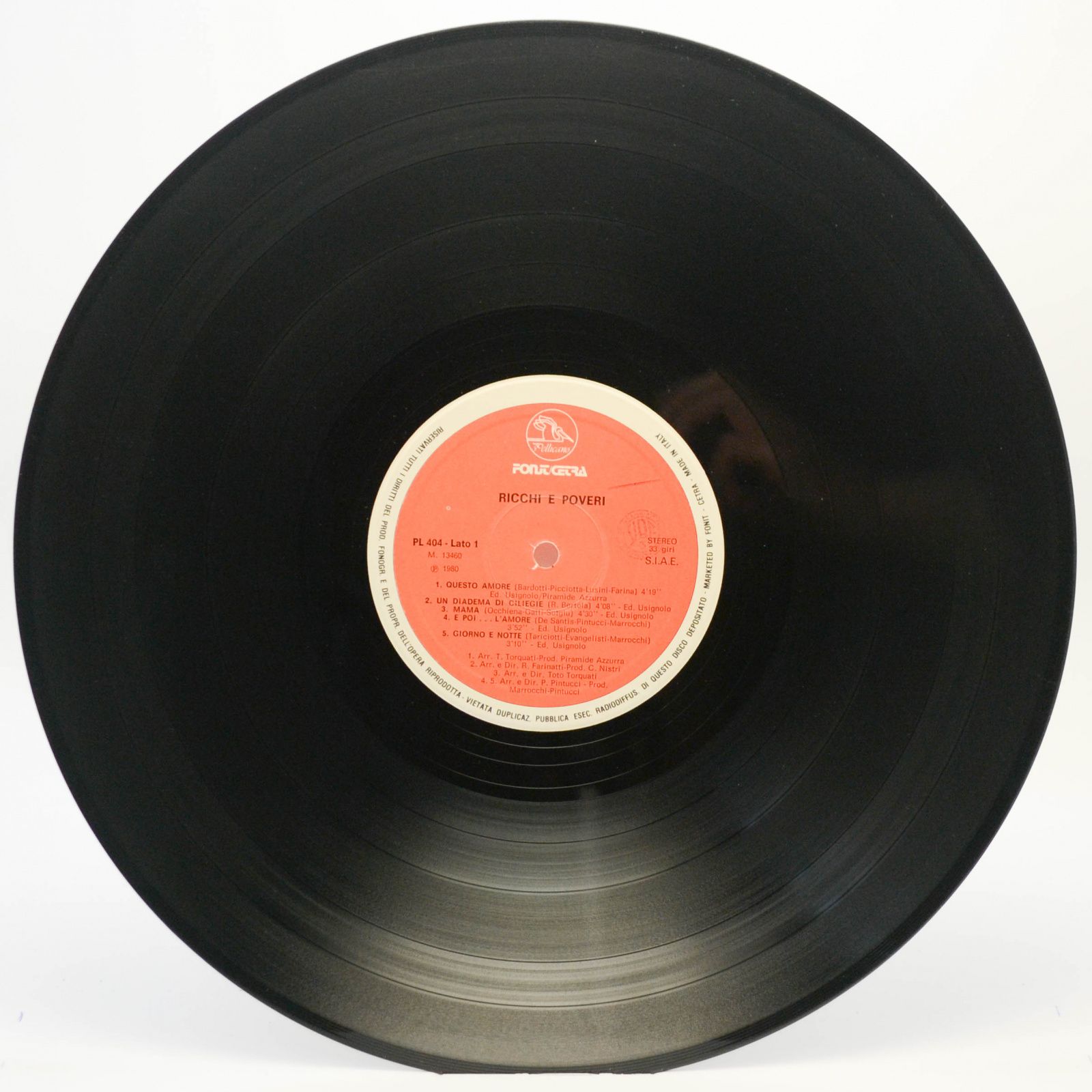 Виниловая пластинка Ricchi & Poveri — Ricchi & Poveri (Italy), 1980
