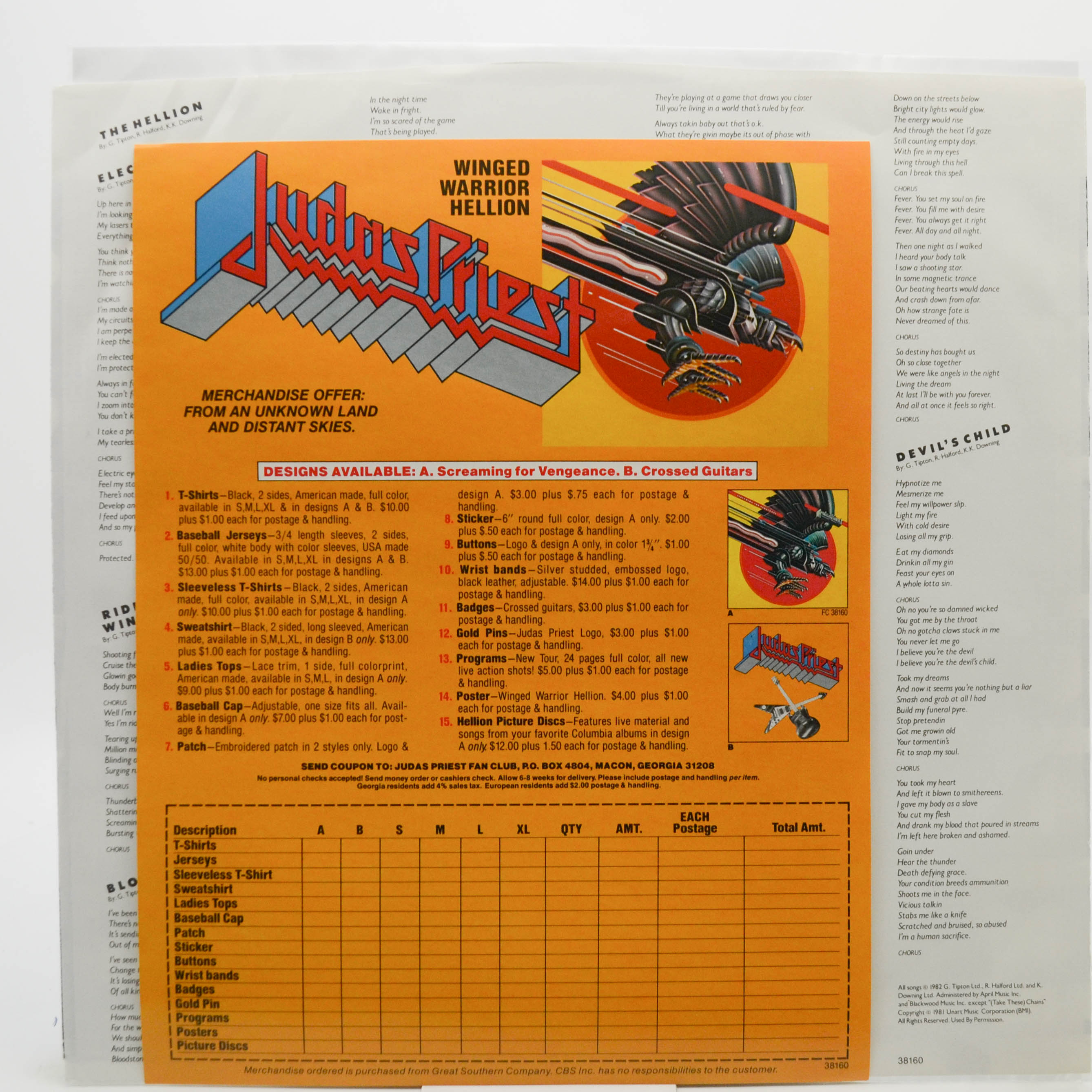 Виниловая пластинка Judas Priest — Screaming For Vengeance (USA), 1982