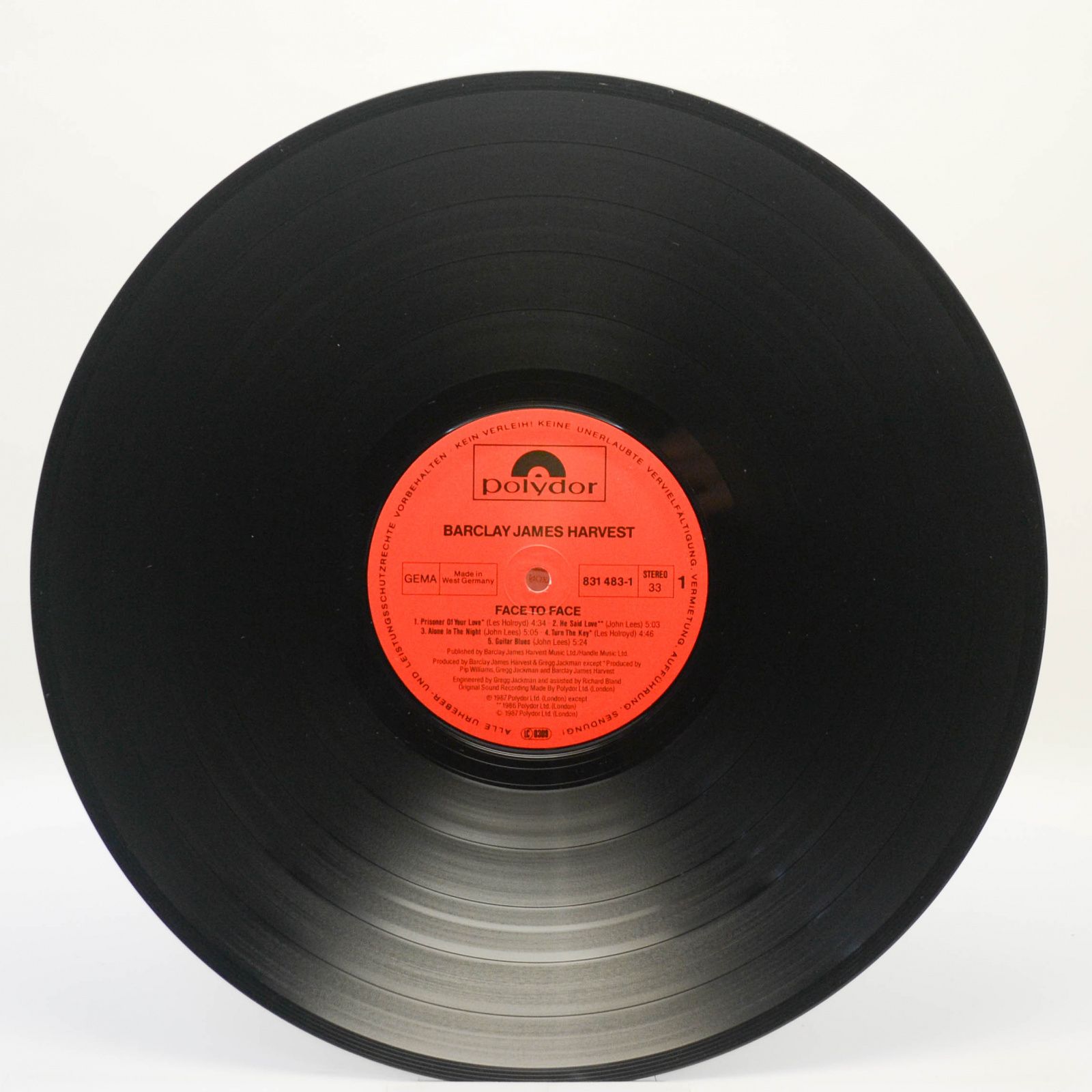 Виниловая пластинка Barclay James Harvest — Face To Face, 1987