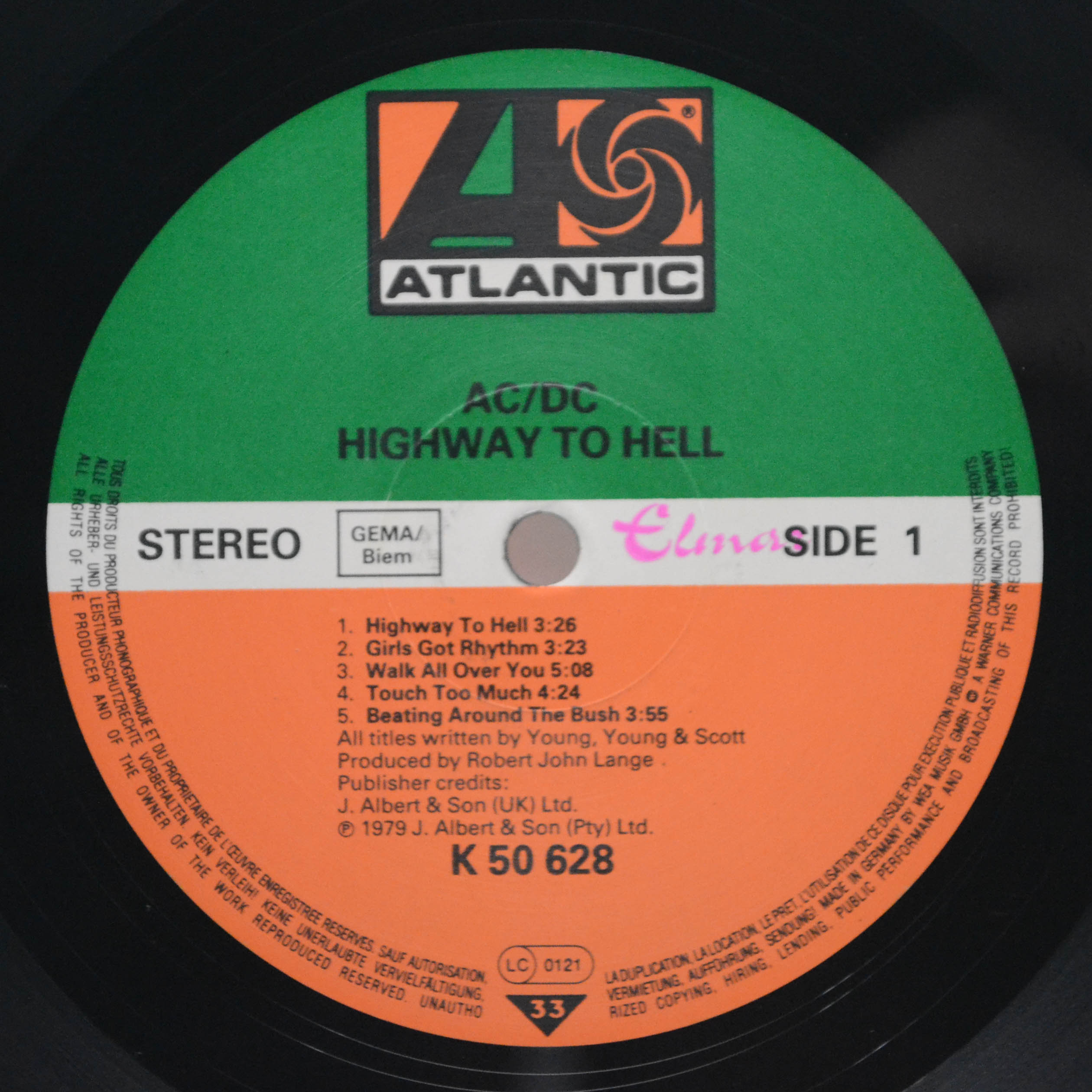 Виниловая пластинка AC/DC — Highway To Hell, 1979