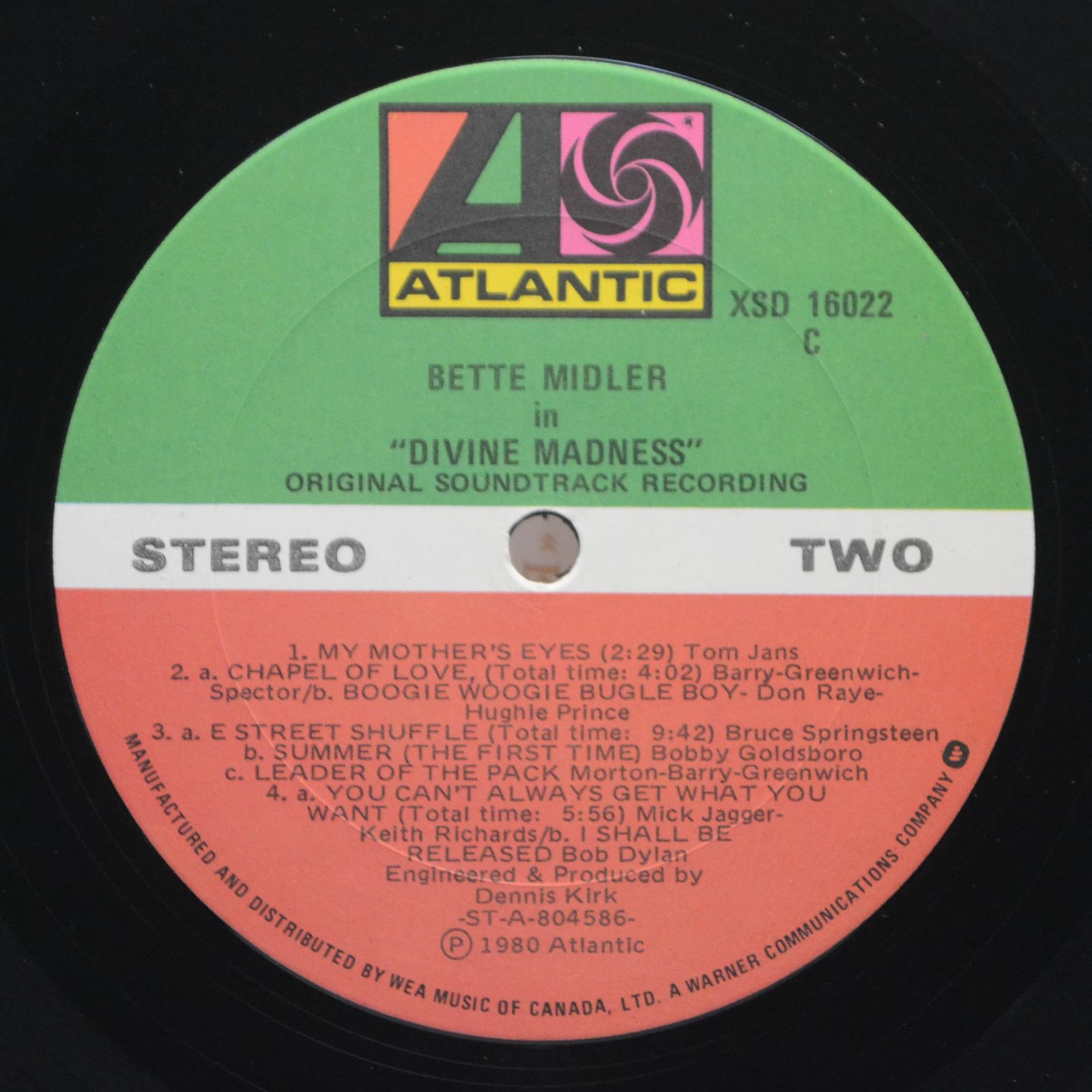 Виниловая пластинка Bette Midler — Divine Madness, 1980