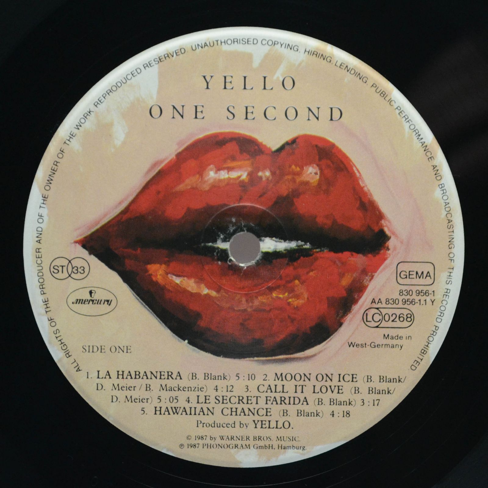 Yello — One Second, 1987