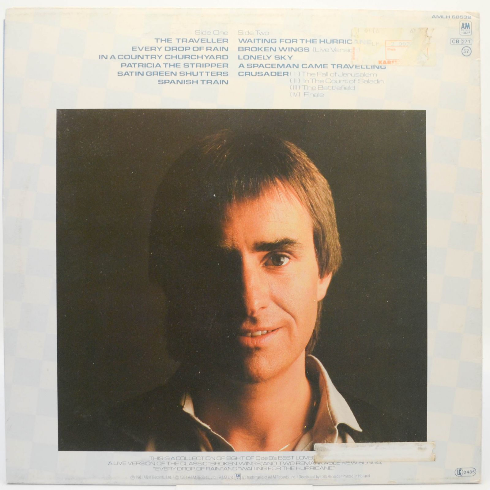 Виниловая пластинка Chris de Burgh — Best Moves, 1981