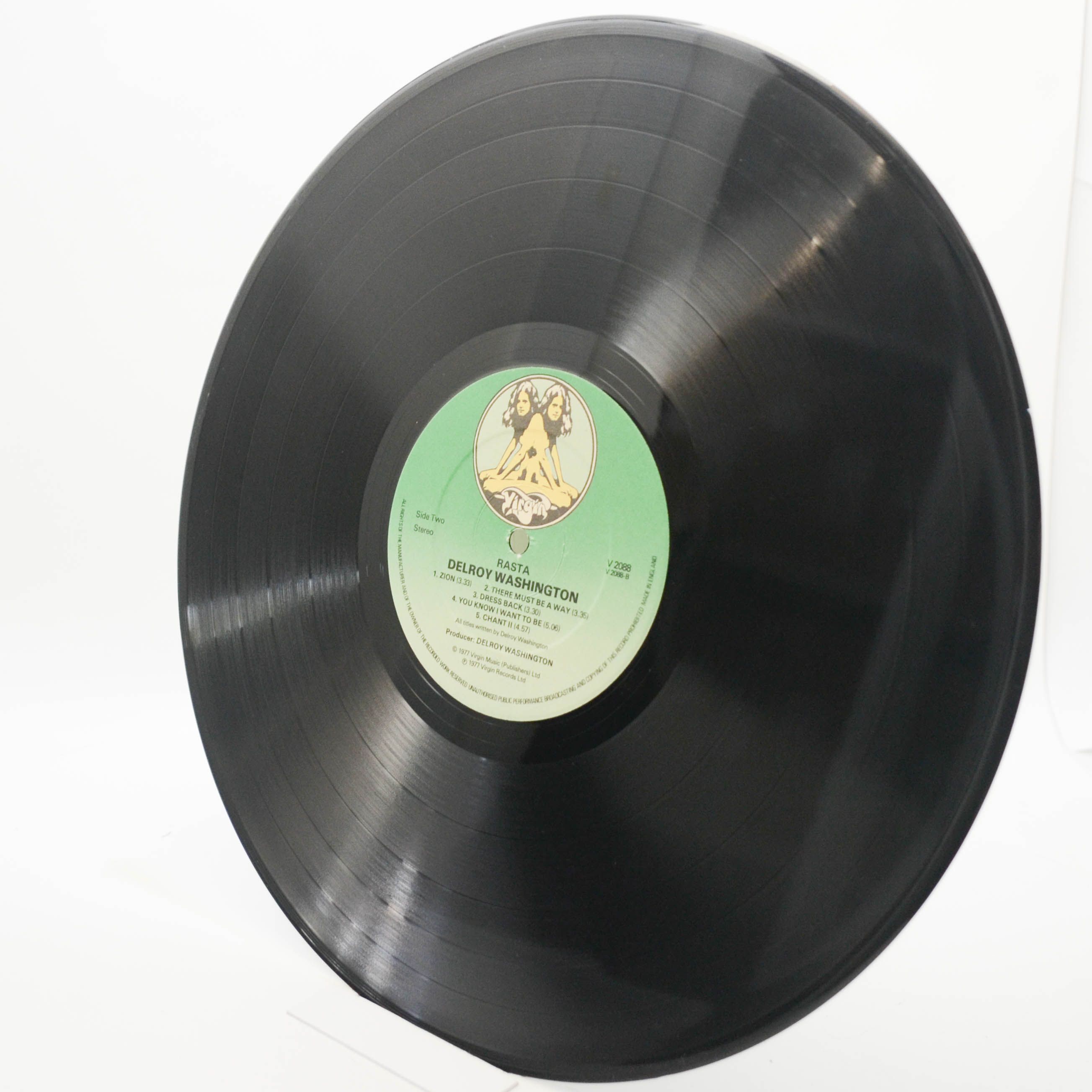 Виниловая пластинка Delroy Washington — Rasta (UK), 1977