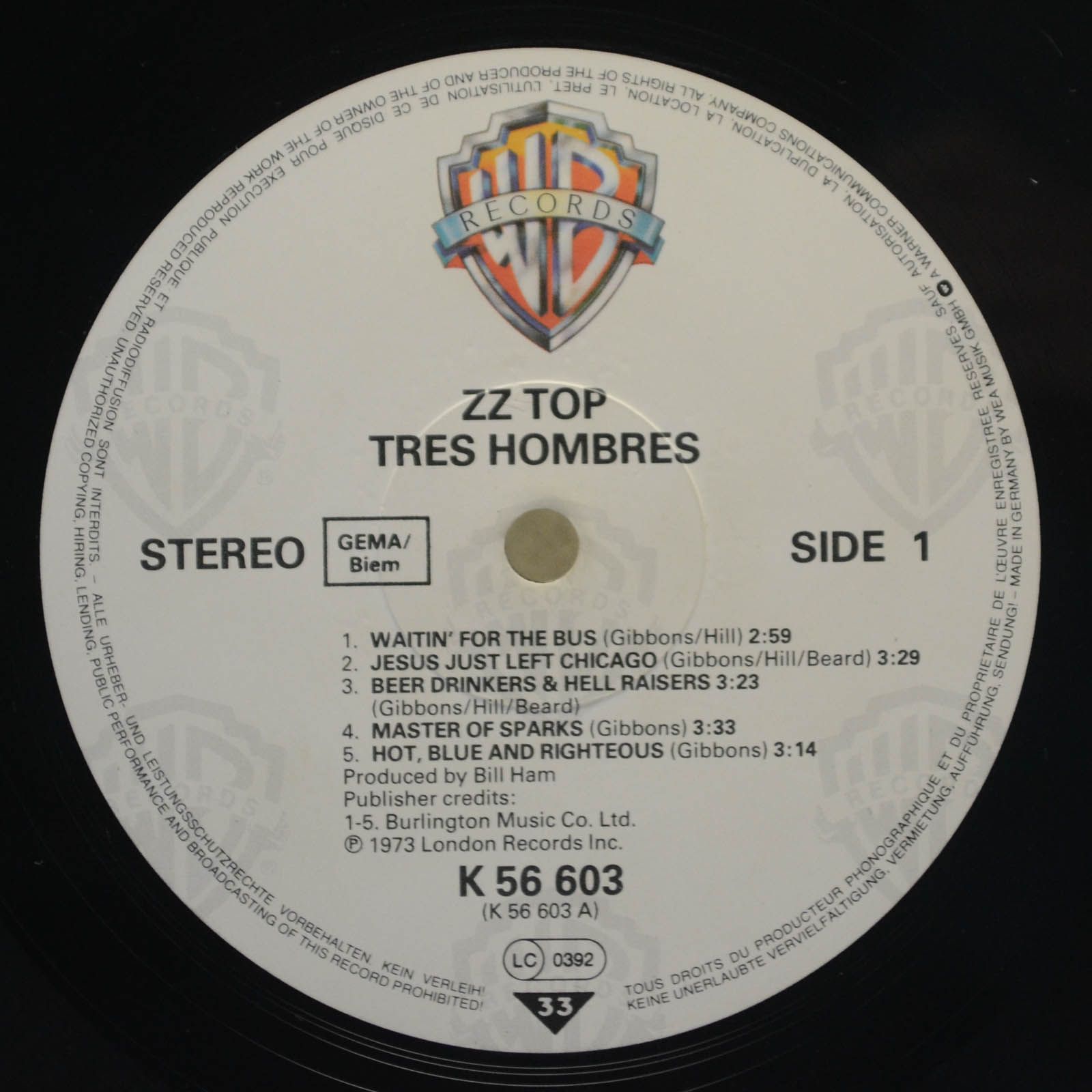ZZ Top — Tres Hombres, 1973