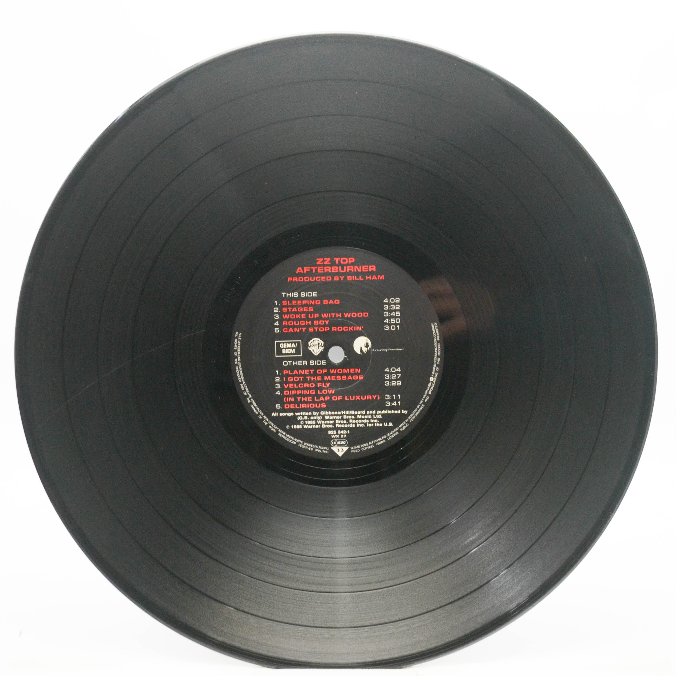 ZZ Top — Afterburner, 1985