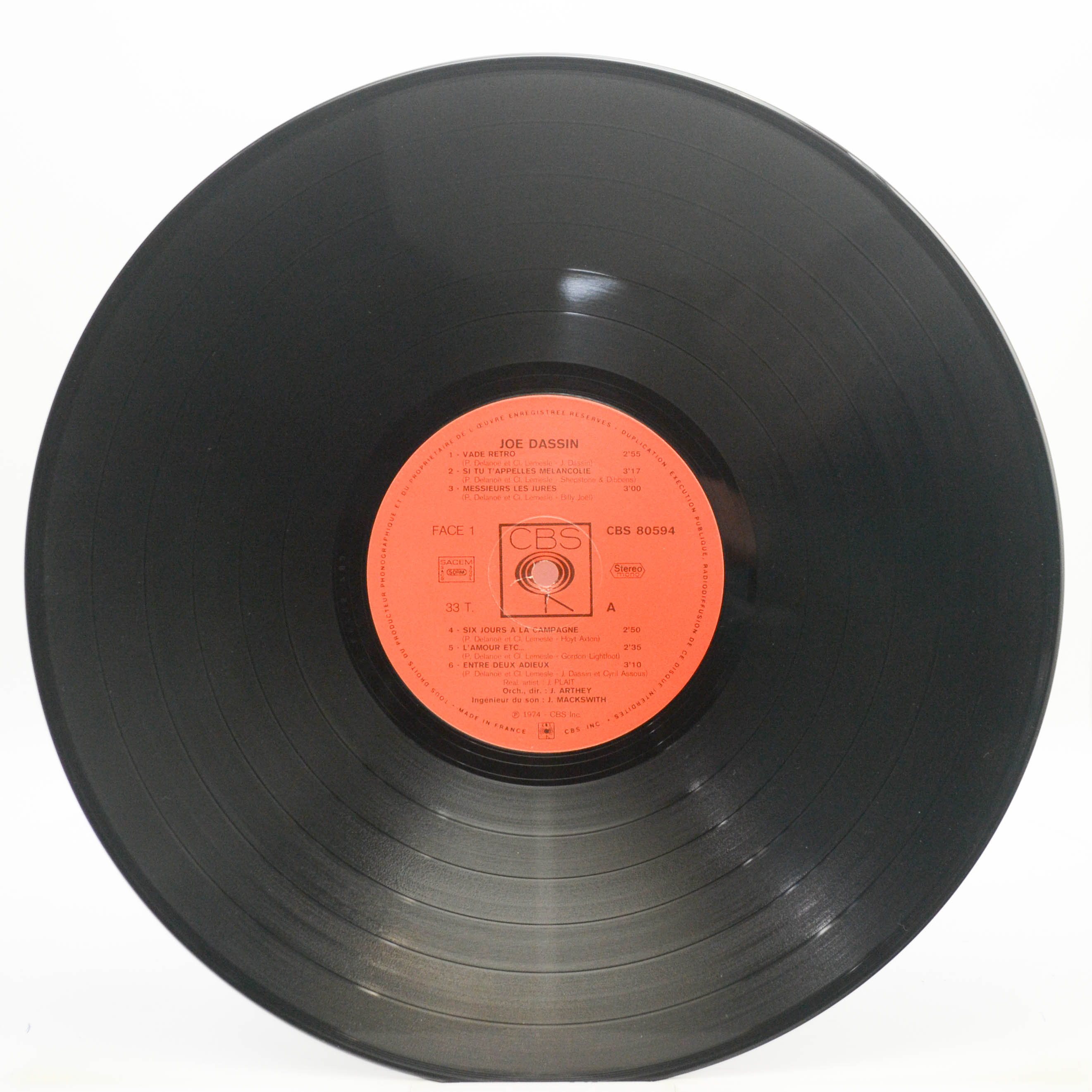 Joe Dassin — Joe Dassin (1-st, France), 1974