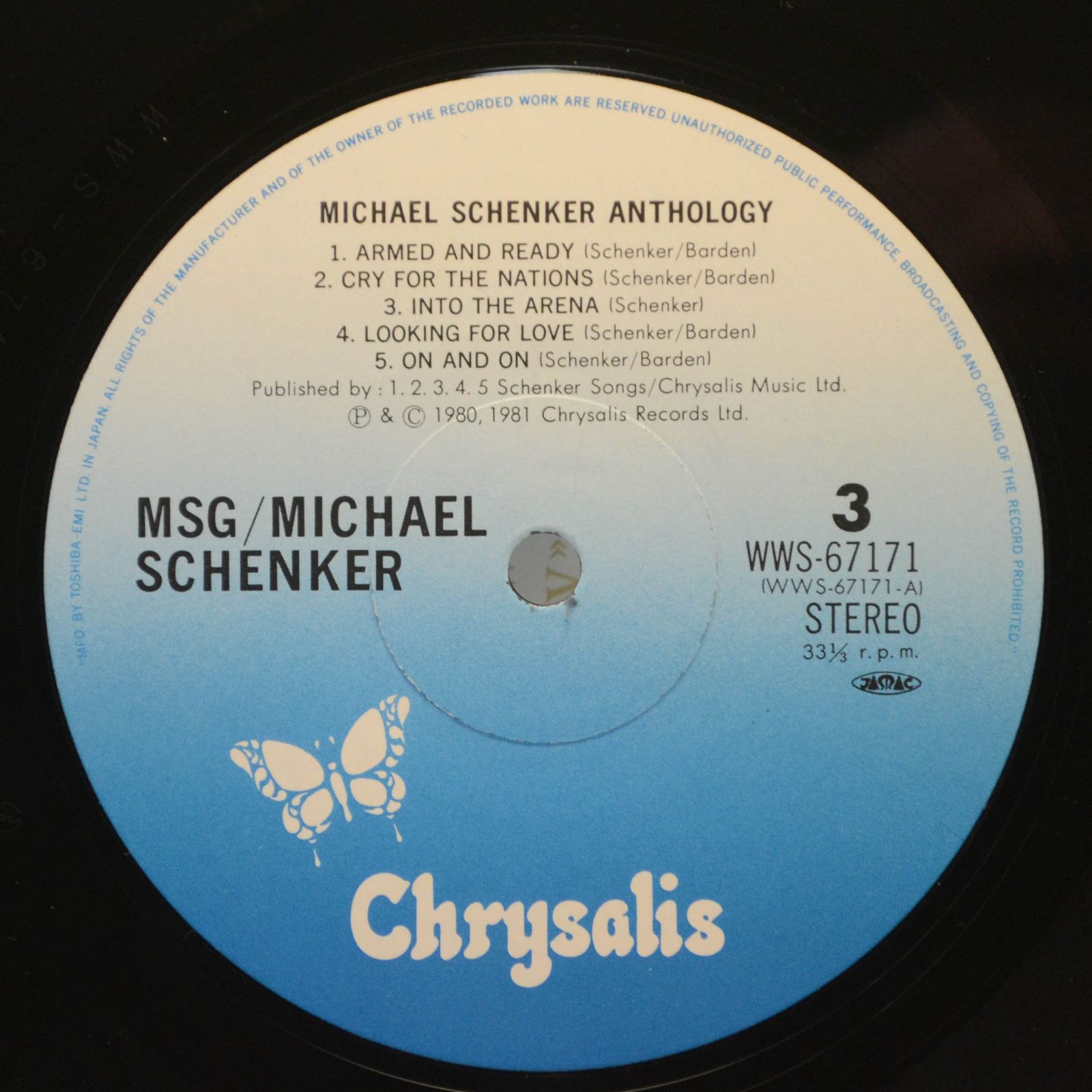 Виниловая пластинка Michael Schenker — Michael Schenker Anthology (2LP), 1983