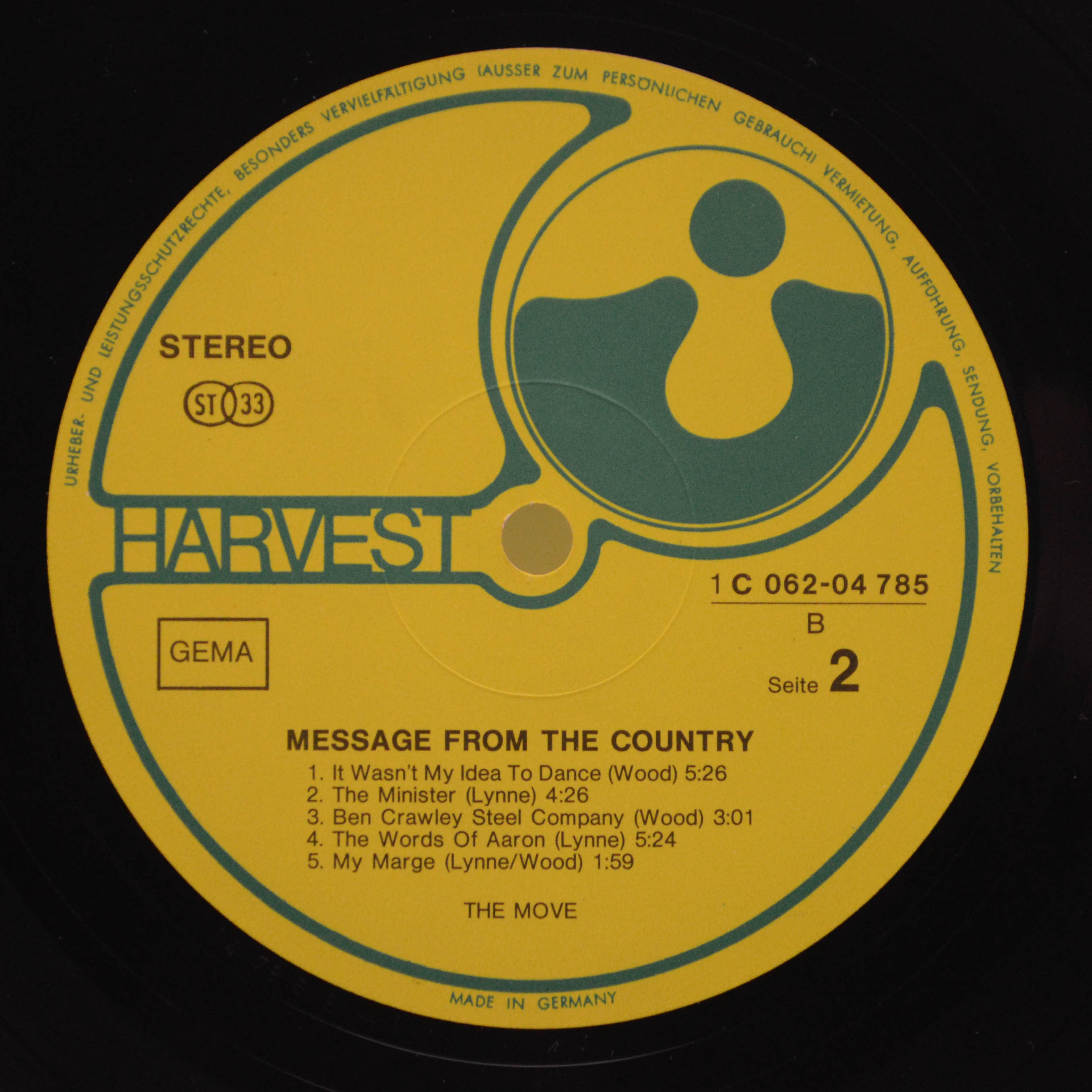 Move — Message From The Country, 1971