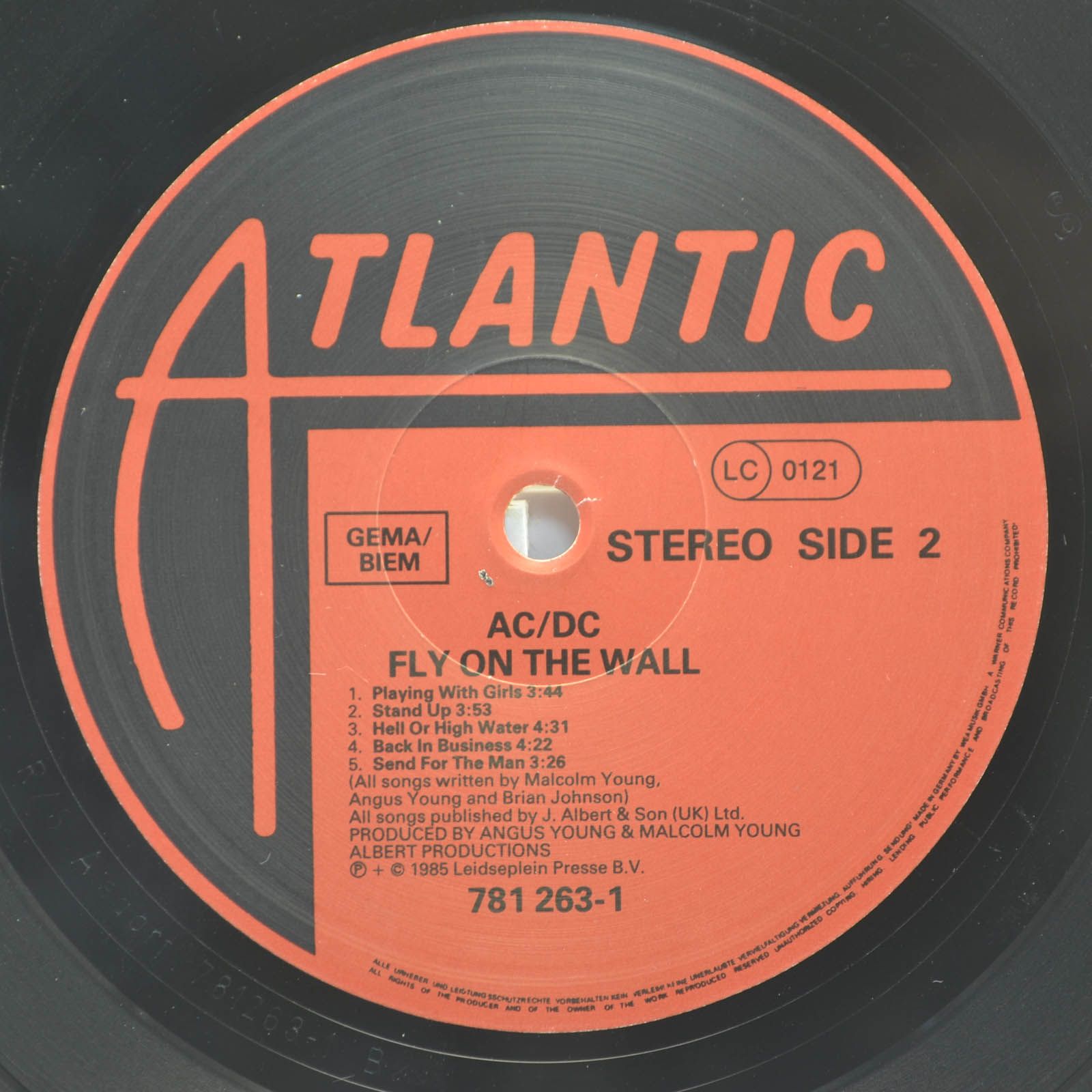 Виниловая пластинка AC/DC — Fly On The Wall, 1985