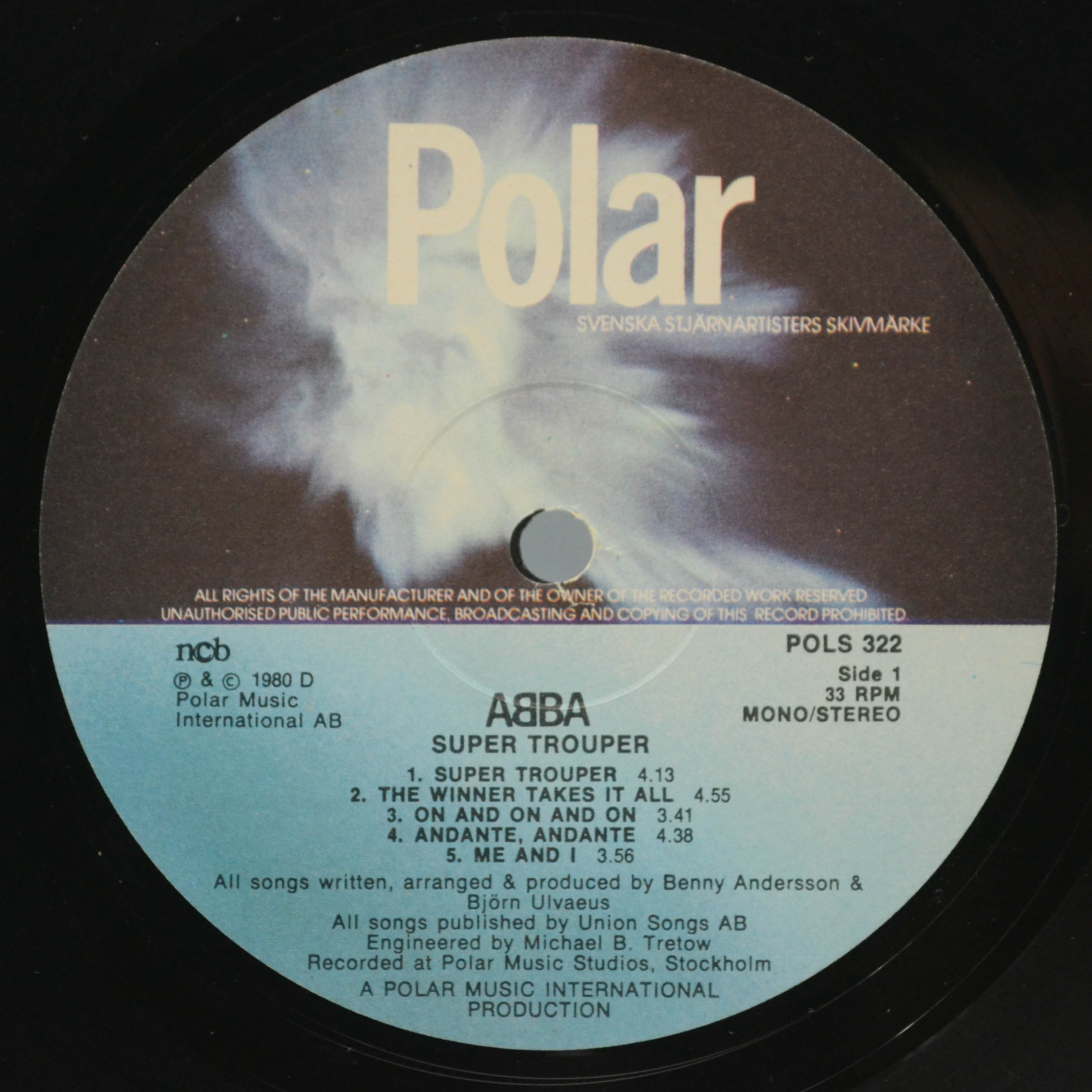 ABBA — Super Trouper (1-st, Sweden), 1980