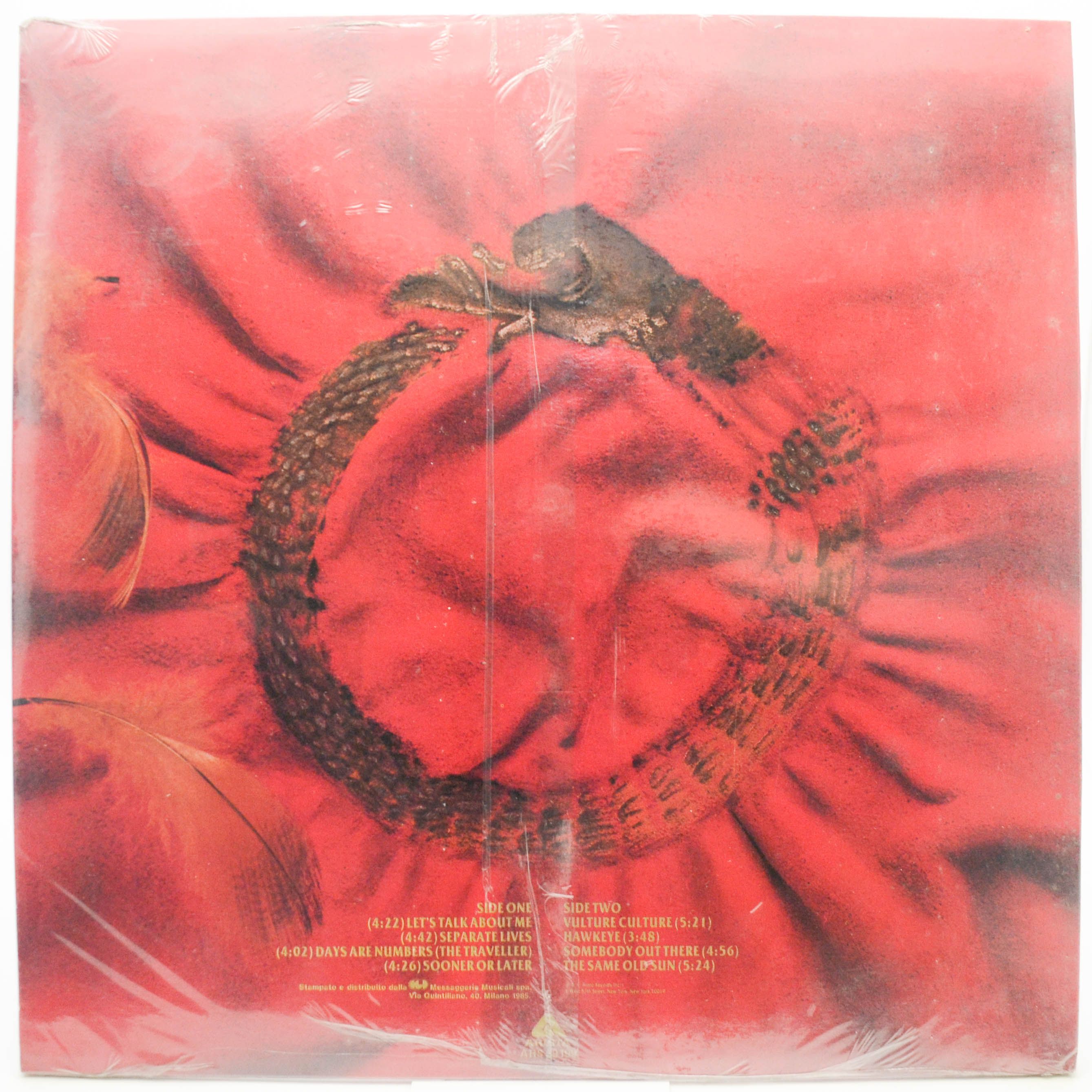Виниловая пластинка Alan Parsons Project — Vulture Culture, 1985