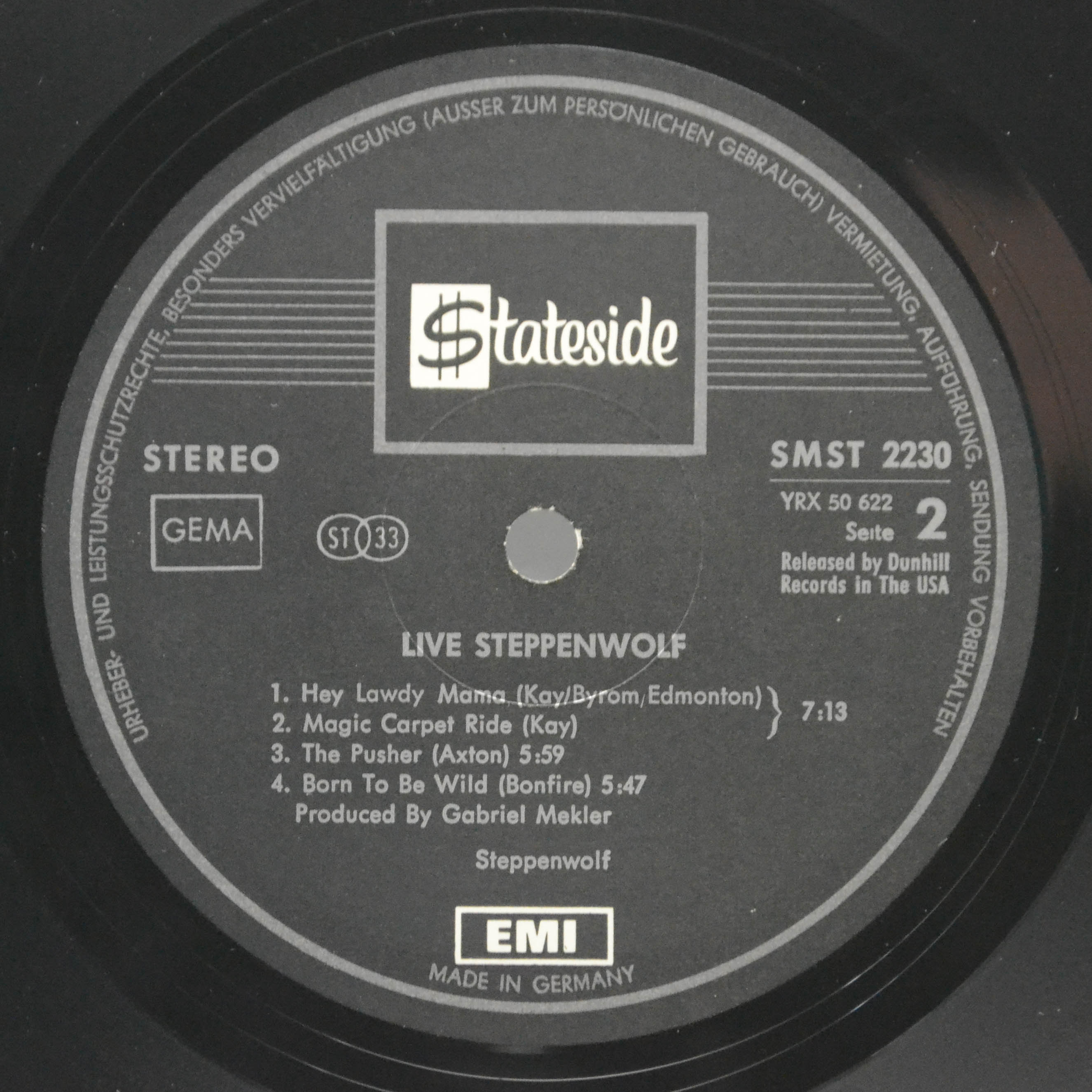 Виниловая пластинка Steppenwolf — Live (2LP), 1970