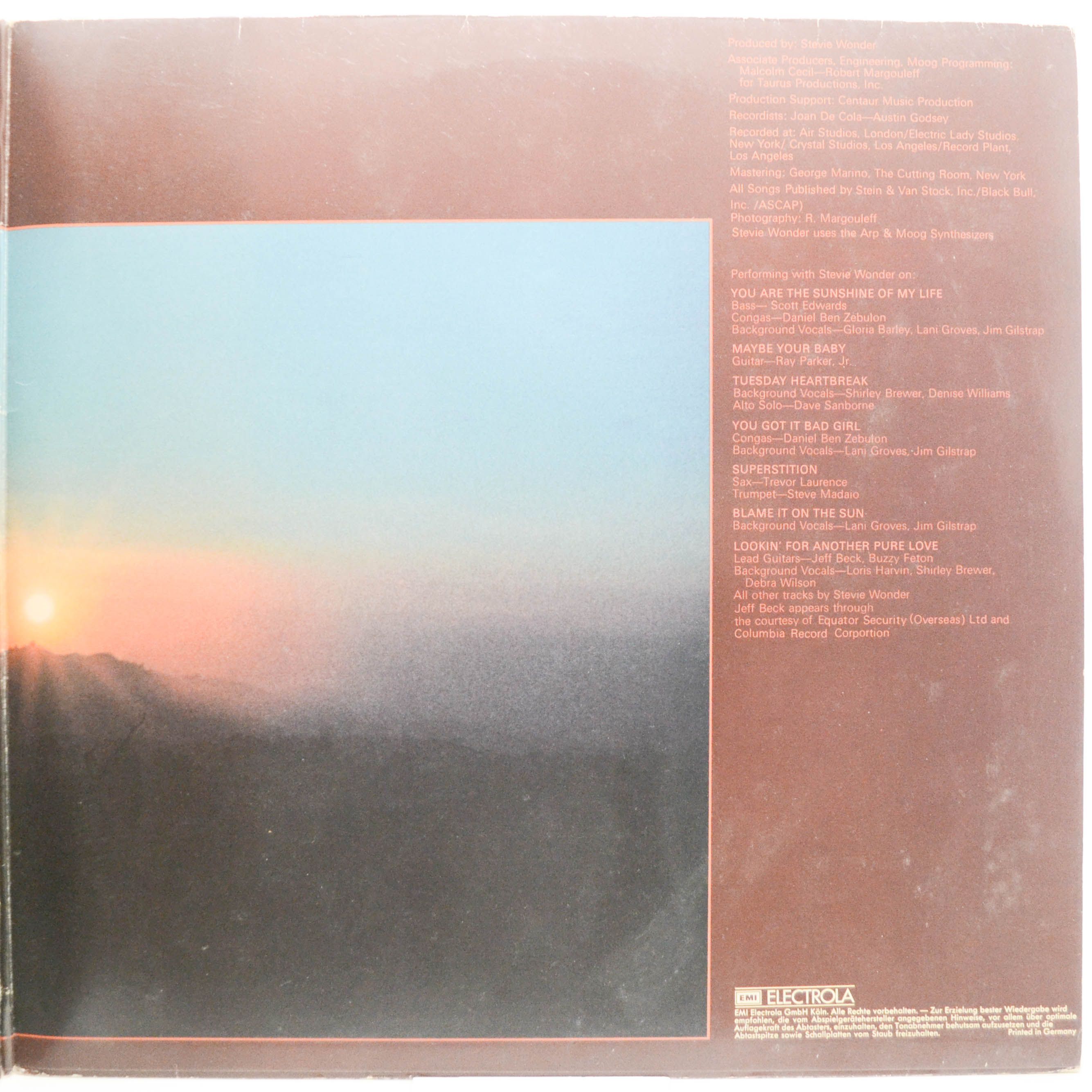 Виниловая пластинка Stevie Wonder — Talking Book, 1972