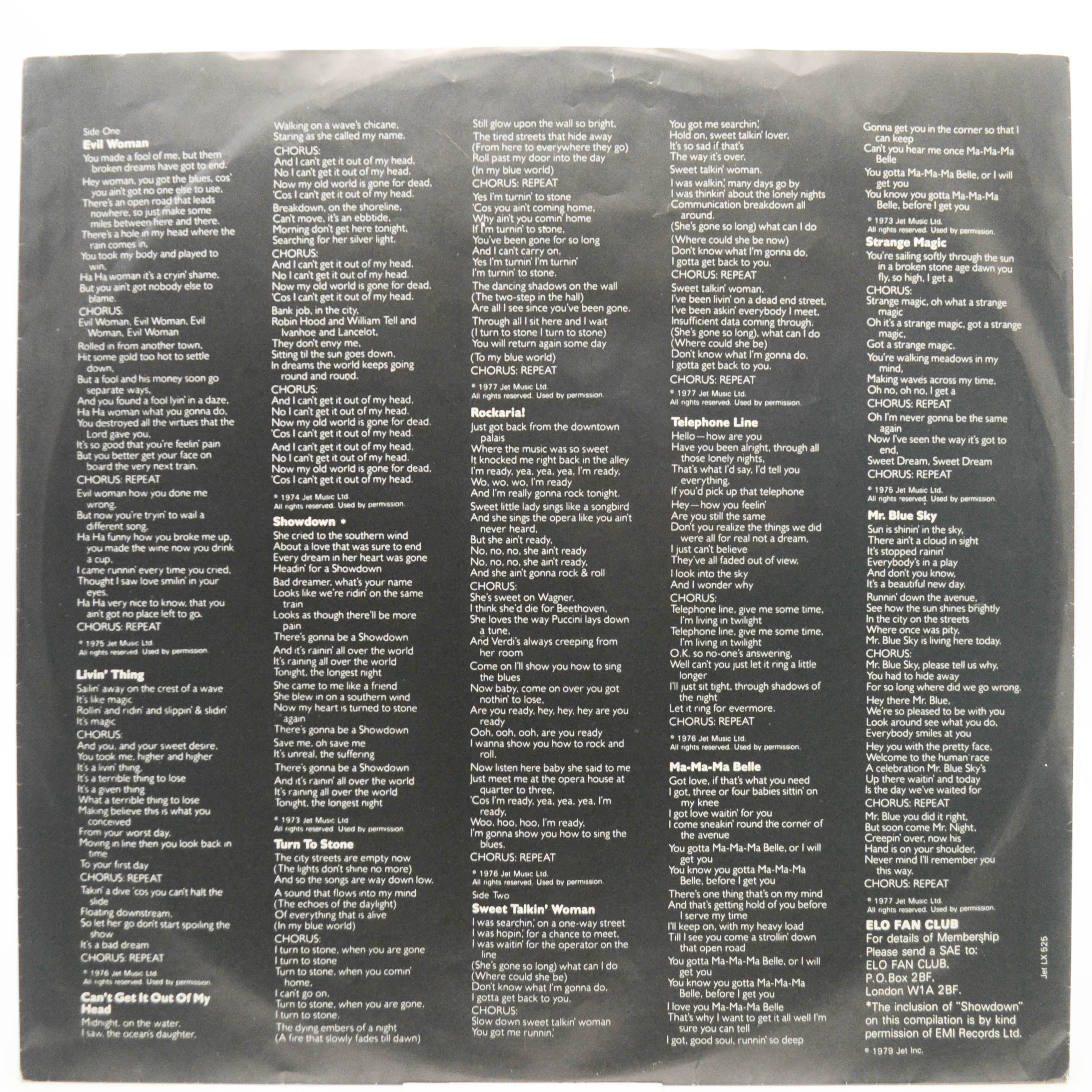 ELO — ELO's Greatest Hits, 1979