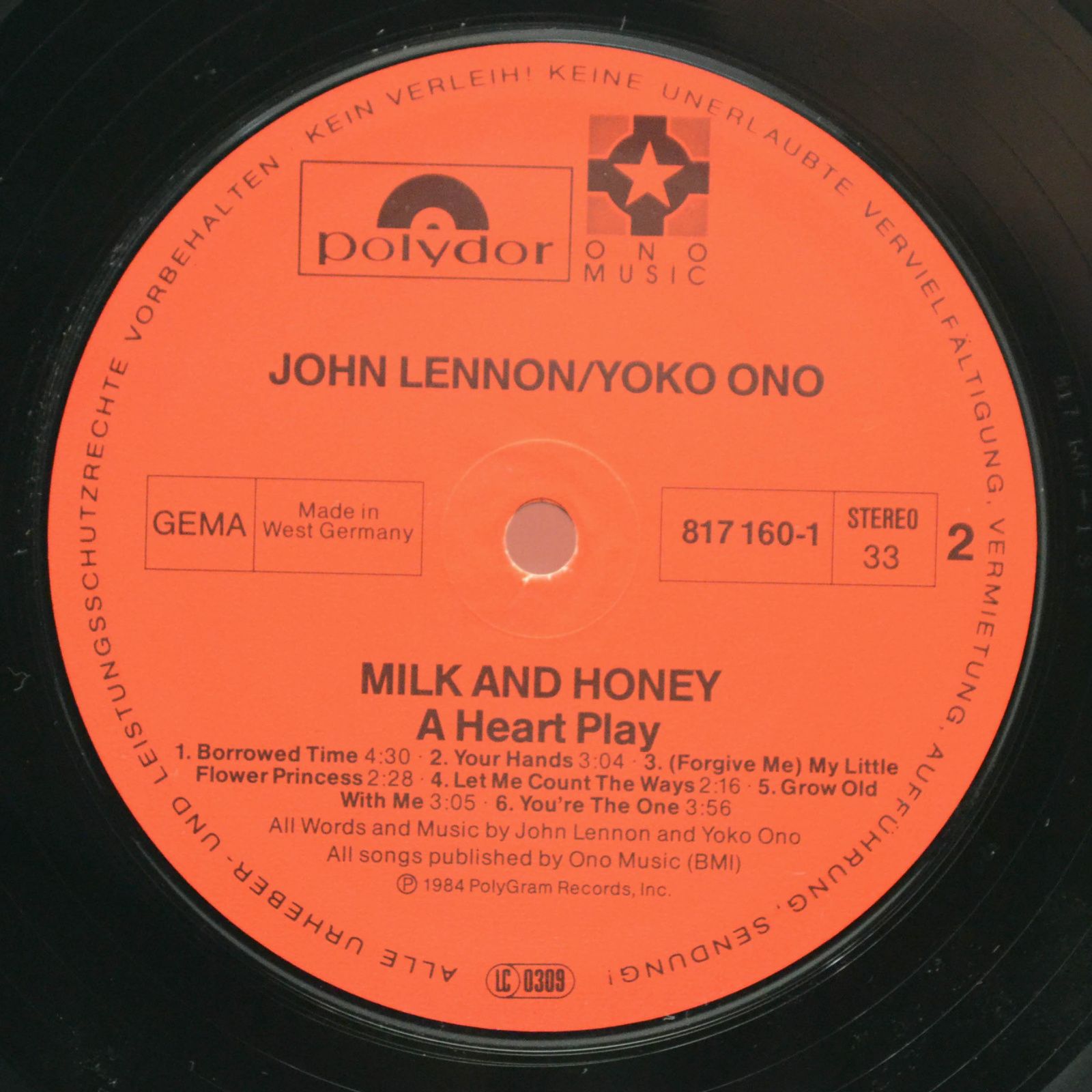 John Lennon & Yoko Ono — Milk And Honey, 1984