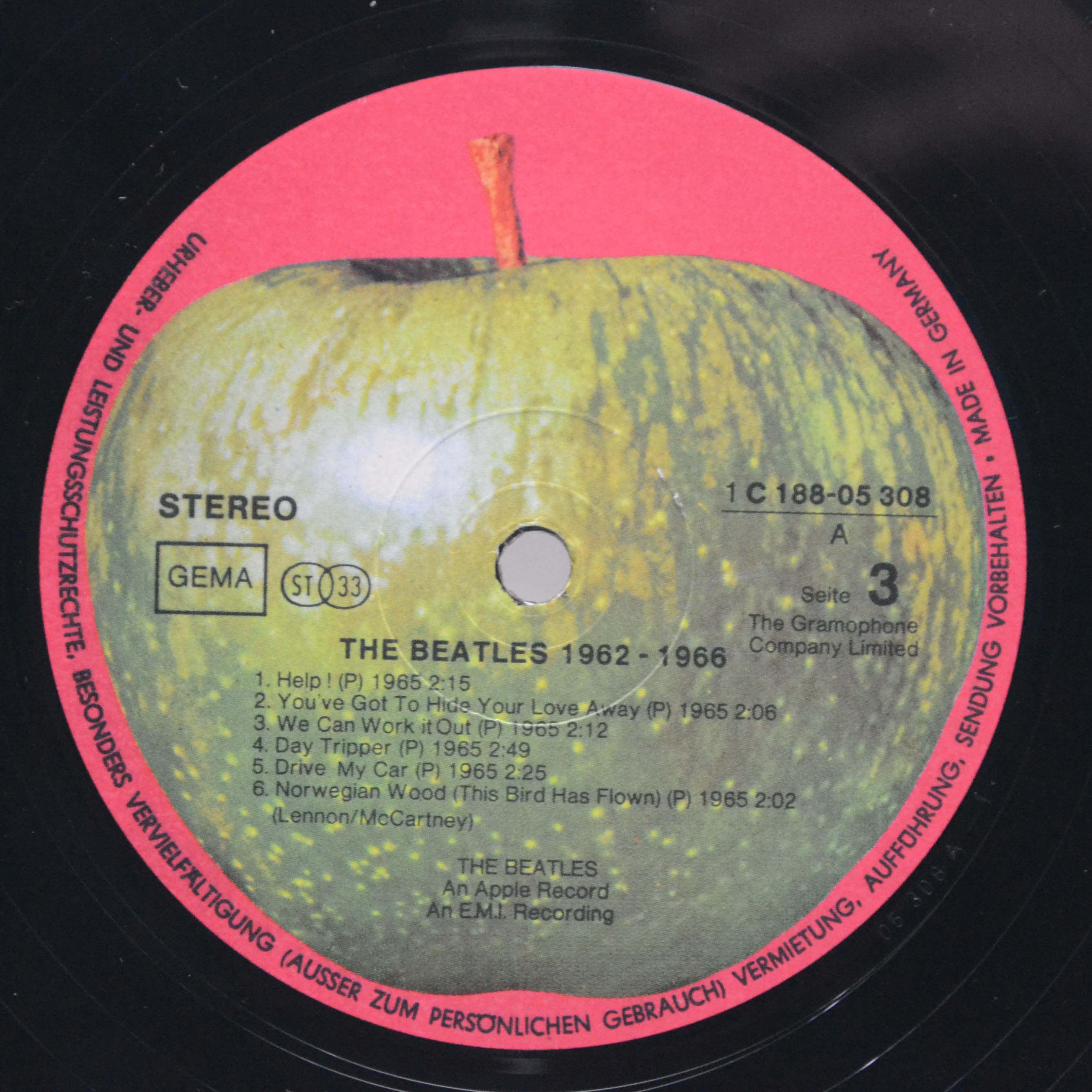 Beatles — 1962-1966 (2LP), 1973