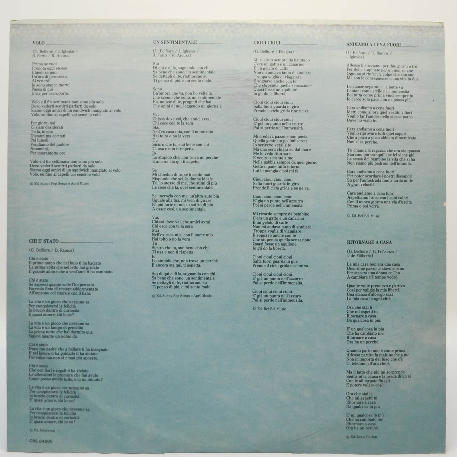 Julio Iglesias — Amanti, 1981