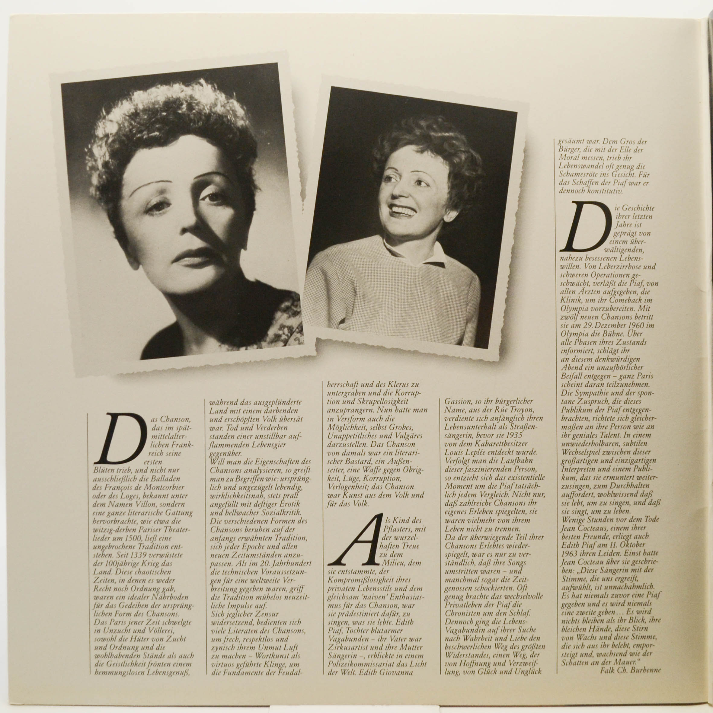 Виниловая пластинка Edith Piaf — Gold Collection (2LP), 1985