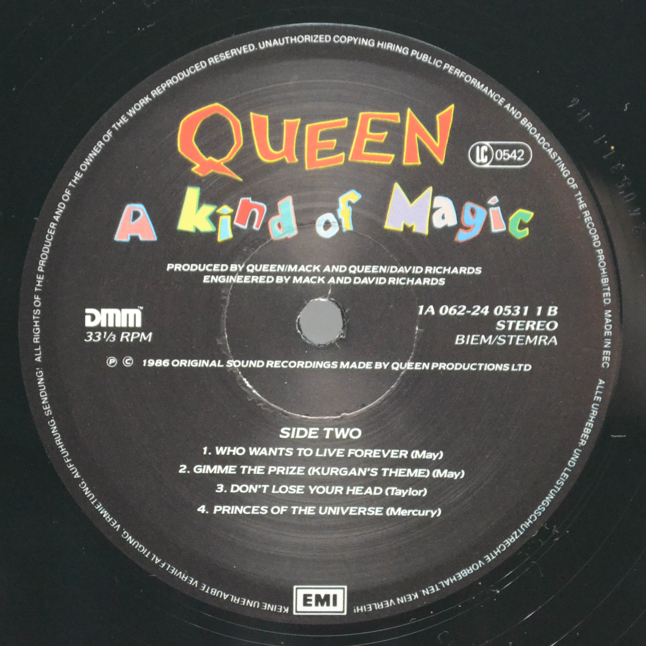 Queen — A Kind Of Magic, 1986