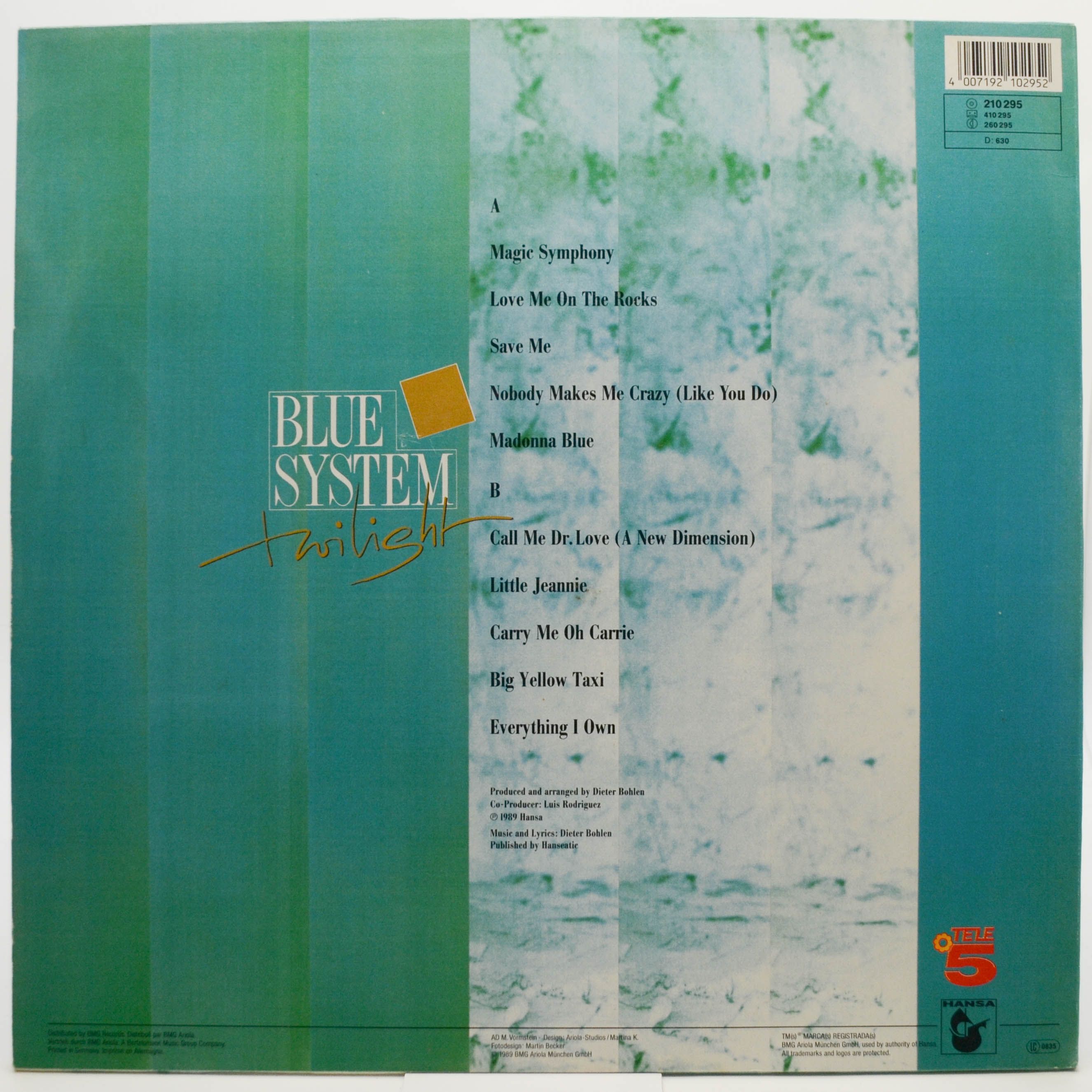 Blue System — Twilight, 1989