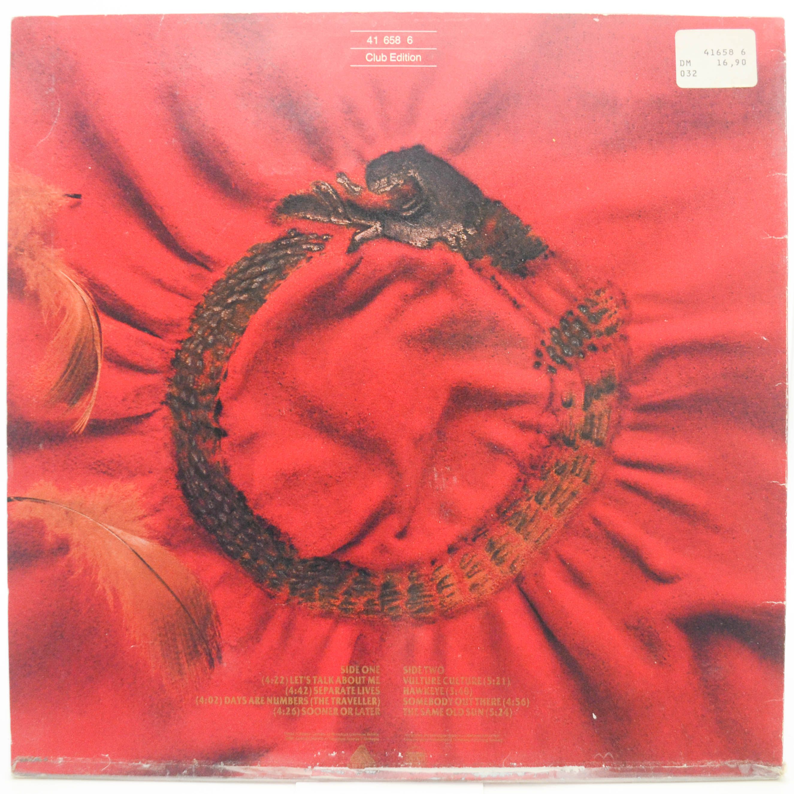Виниловая пластинка Alan Parsons Project — Vulture Culture, 1985