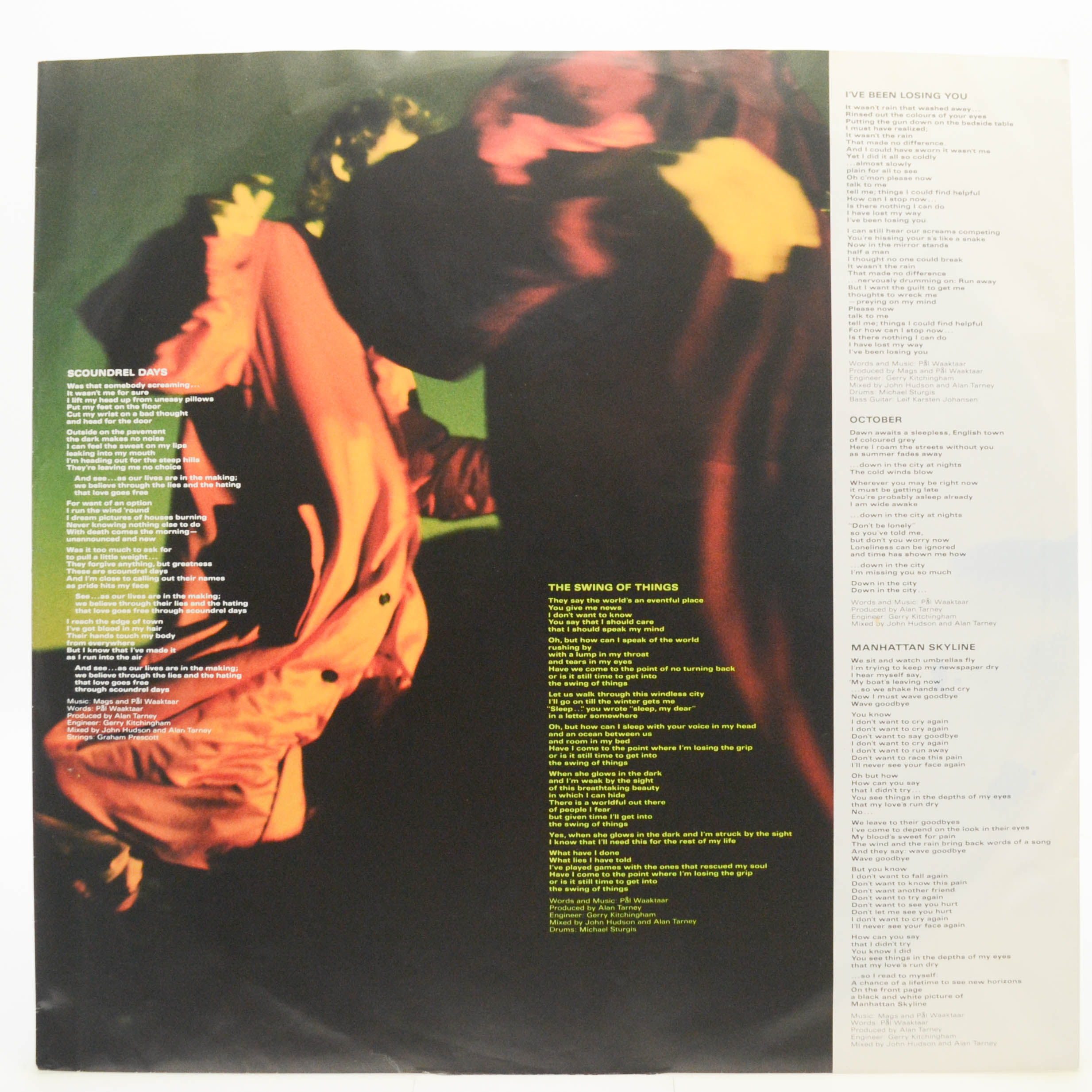 Виниловая пластинка a-ha — Scoundrel Days, 1986