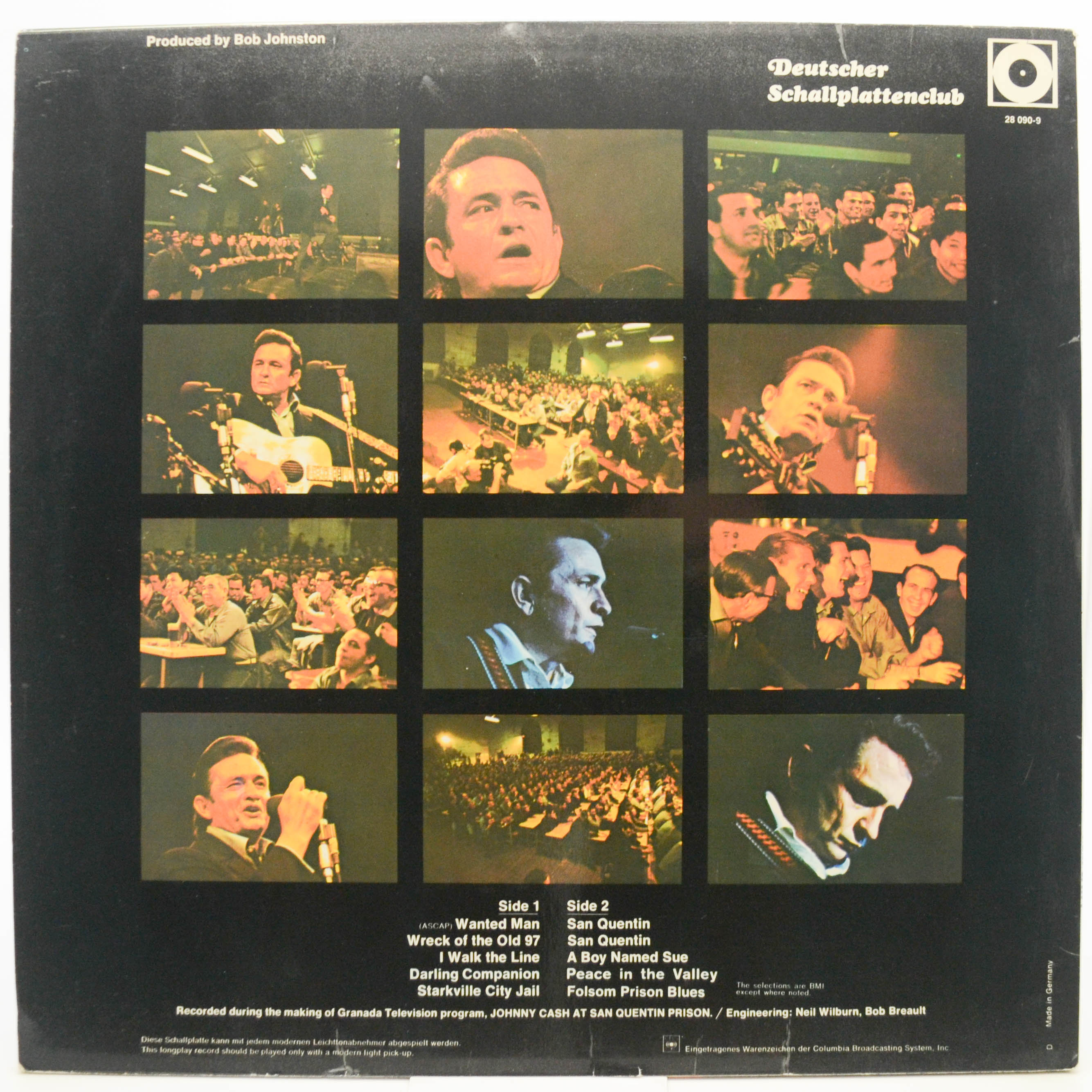 Виниловая пластинка Johnny Cash — Johnny Cash At San Quentin, 1969