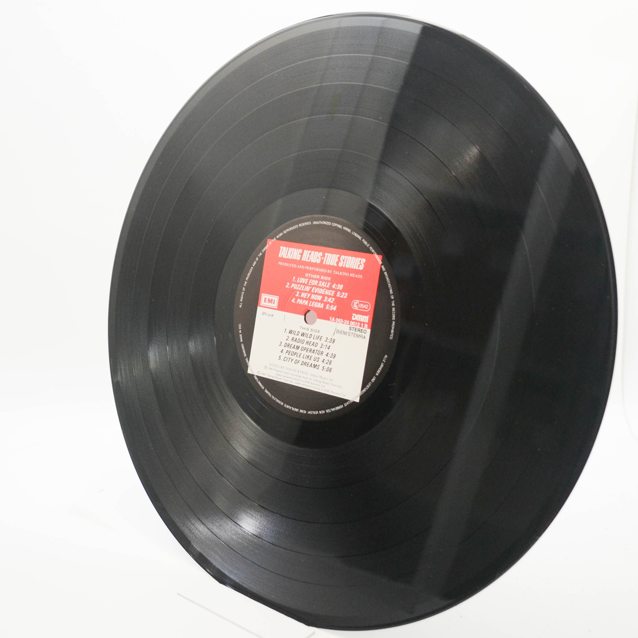 Виниловая пластинка Talking Heads — True Stories, 1986