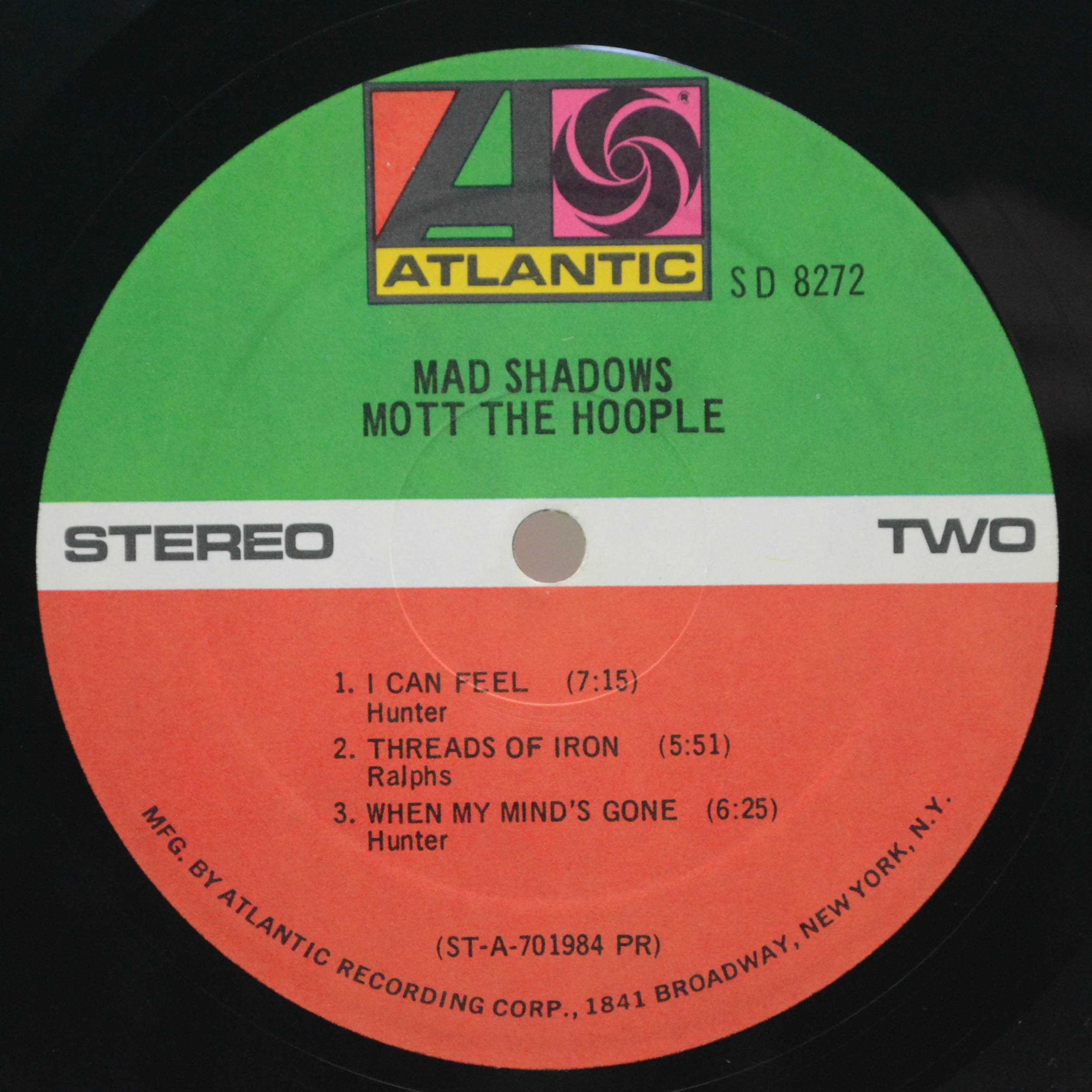 Виниловая пластинка Mott The Hoople — Mad Shadows (USA), 1970