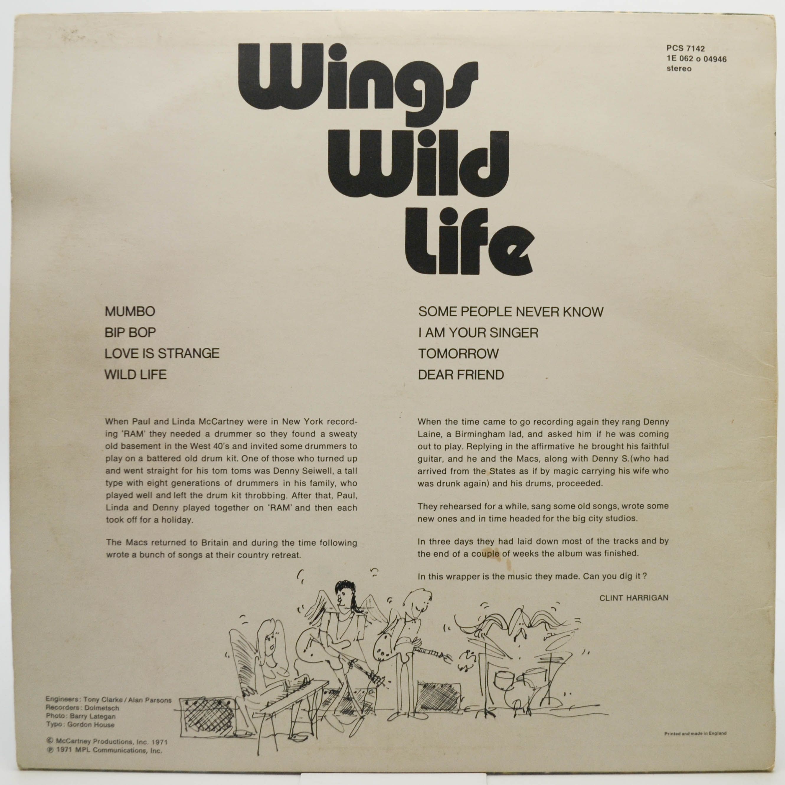 Wings — Wild Life (UK), 1971