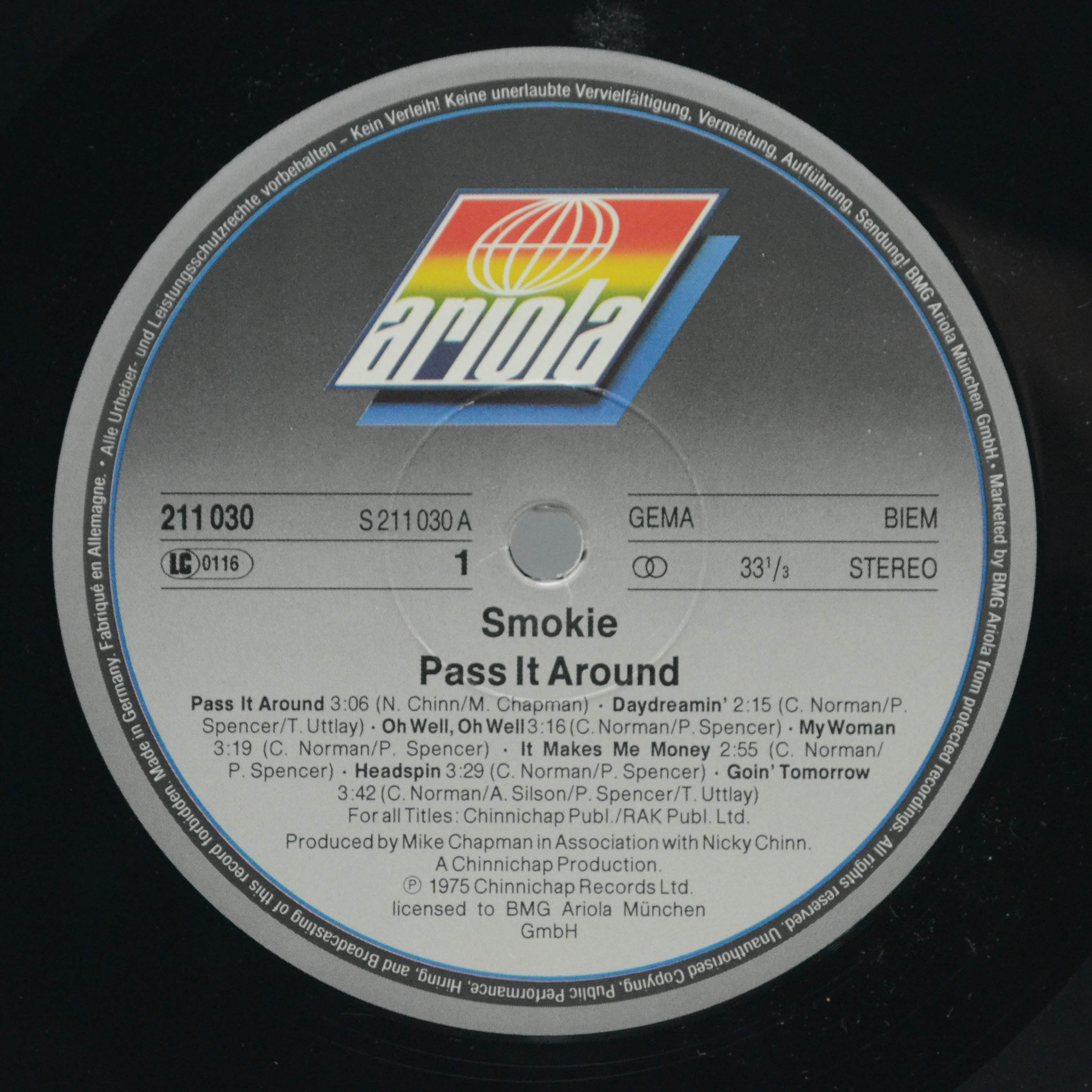 Smokey — Pass It Around, 1975