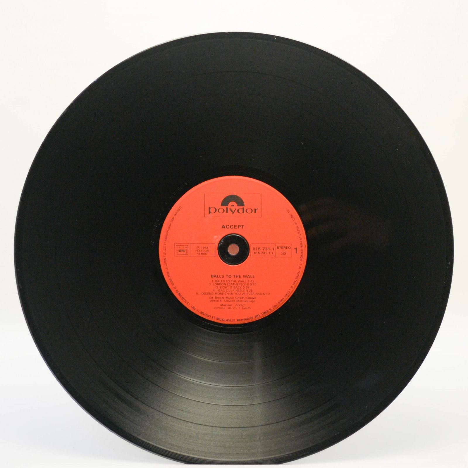 Accept — Balls To The Wall (poster), 1983