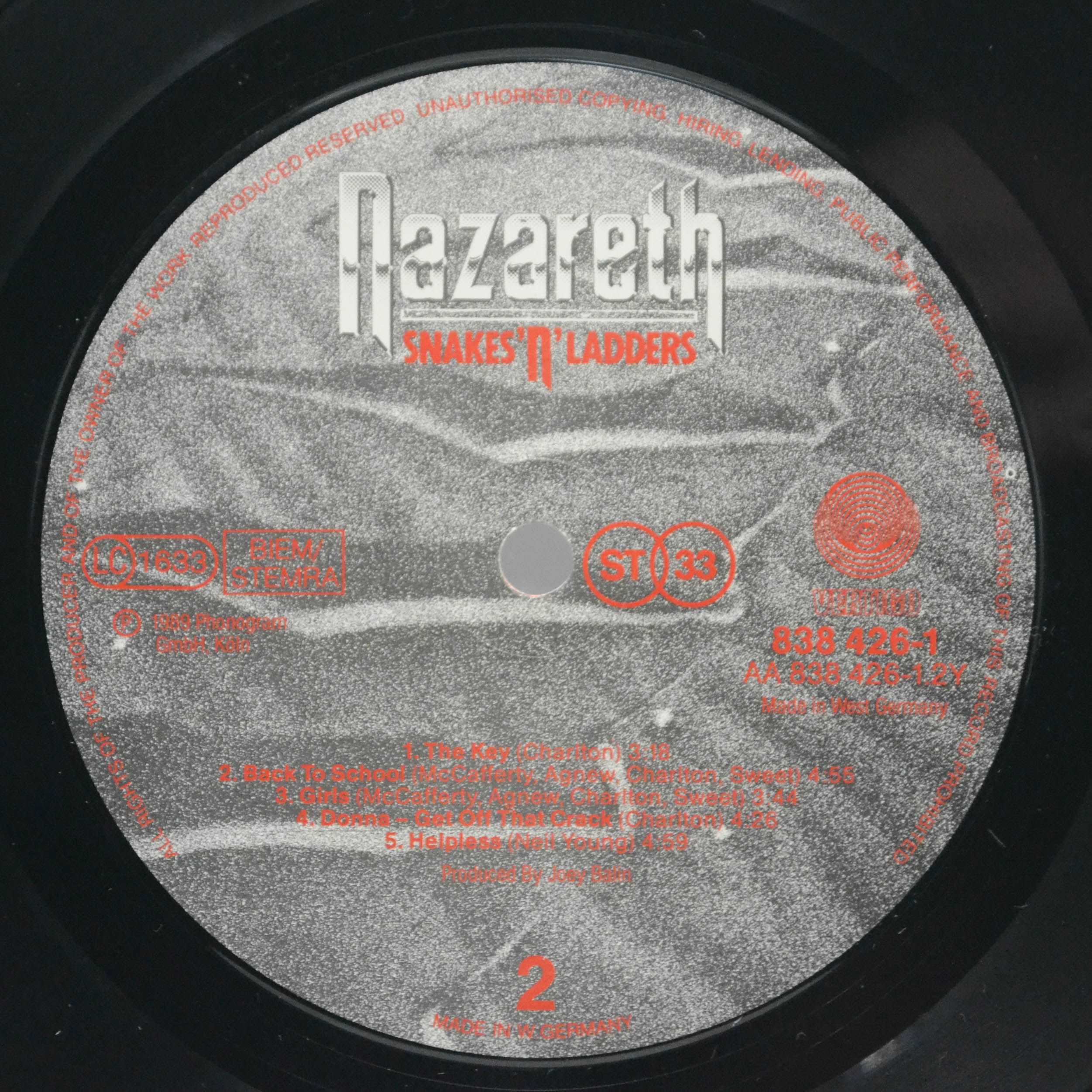 Nazareth — Snakes 'N' Ladders, 1989