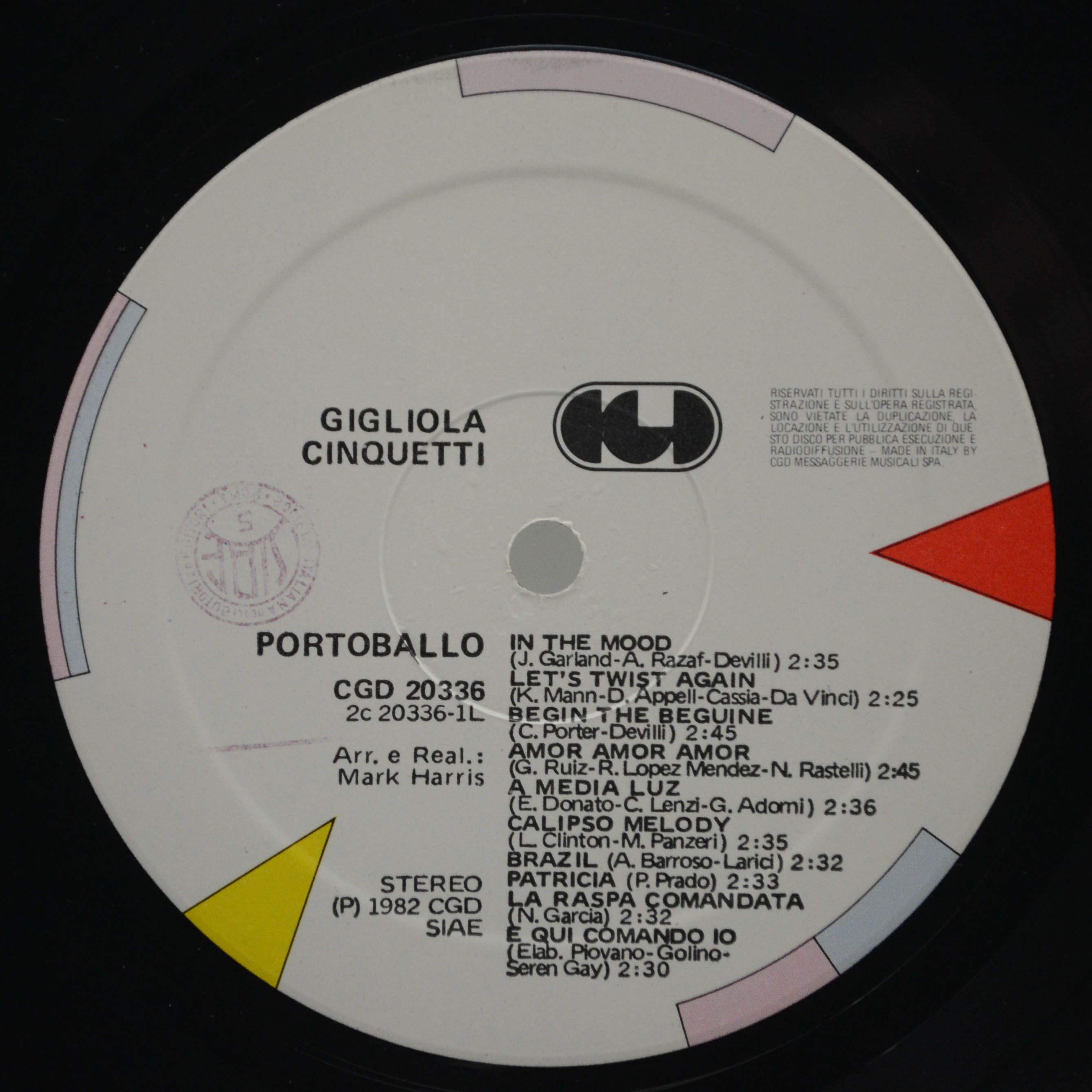 Виниловая пластинка Gigliola Cinquetti — Il Portoballo, 1982