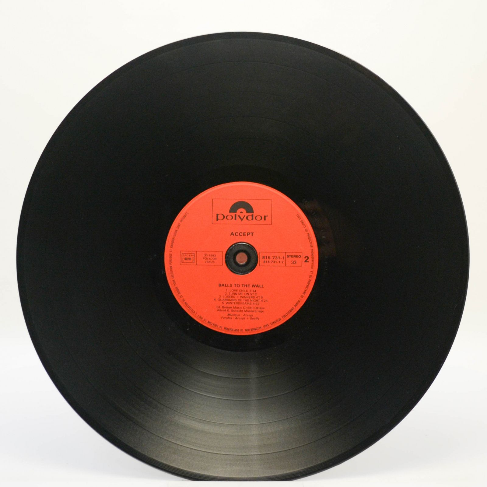 Accept — Balls To The Wall (poster), 1983