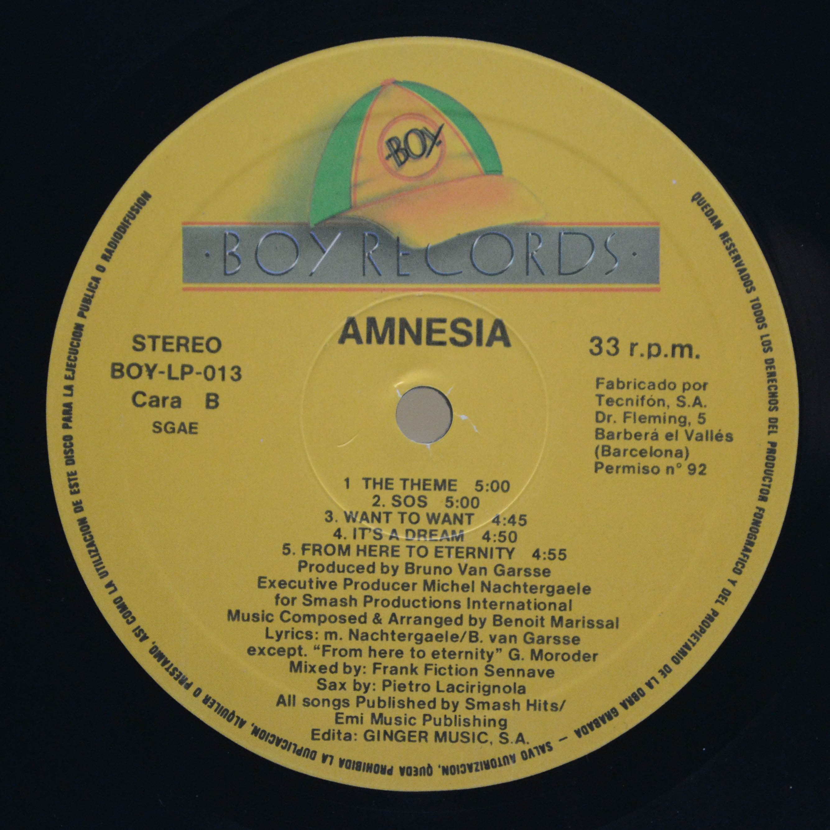 Виниловая пластинка Amnesia — From Here To Eternity, 1990