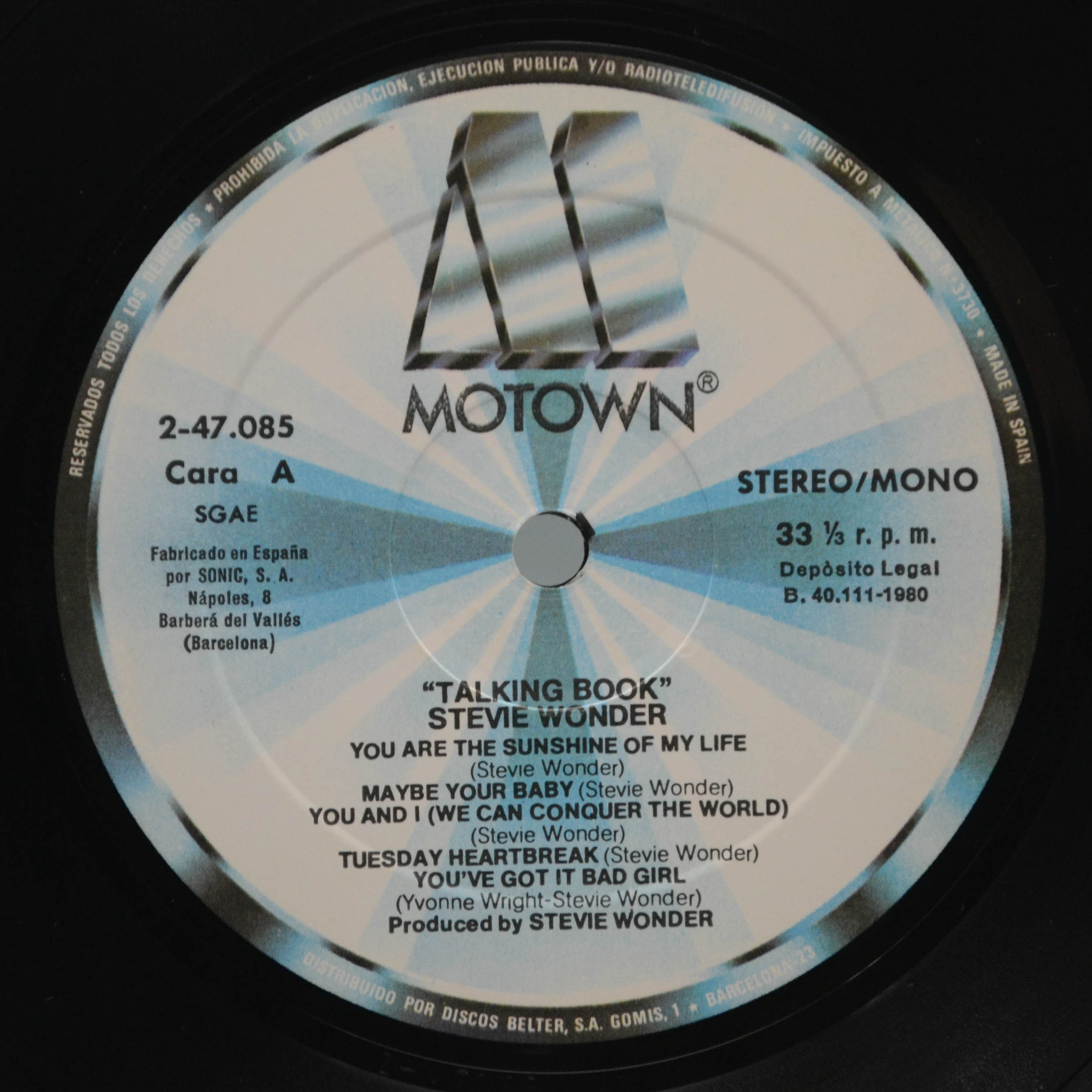 Виниловая пластинка Stevie Wonder — Talking Book, 1972