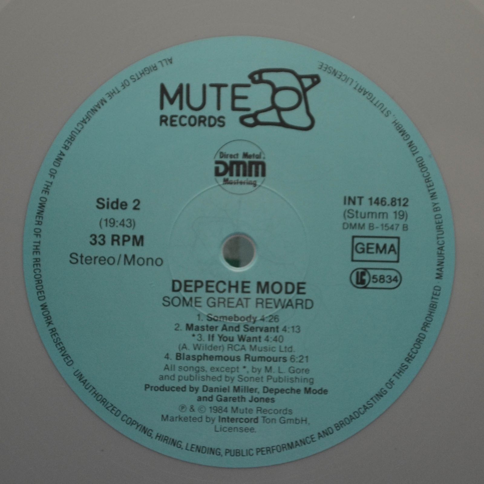 Depeche Mode — Some Great Reward, 1984