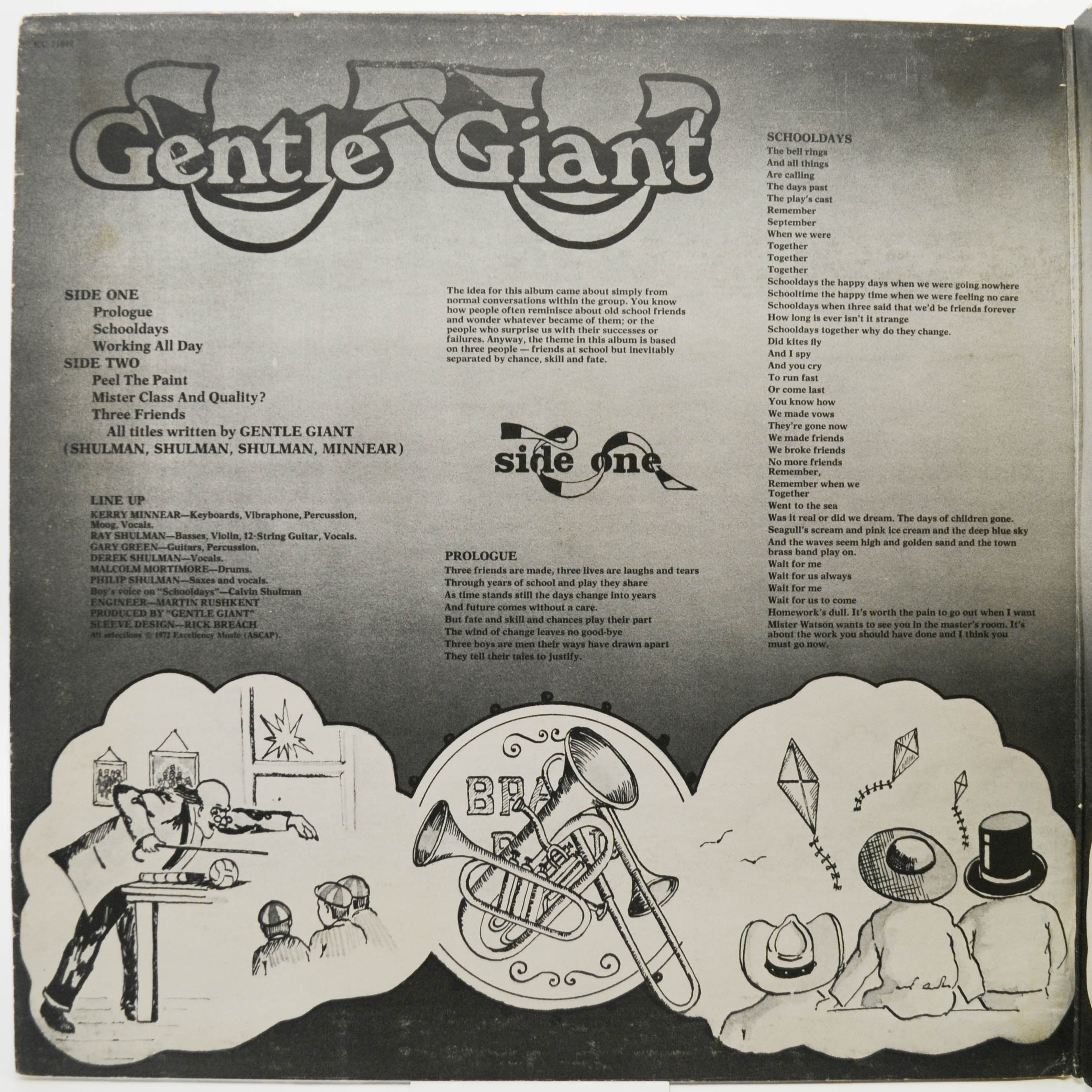 Gentle Giant — Three Friends (USA), 1972