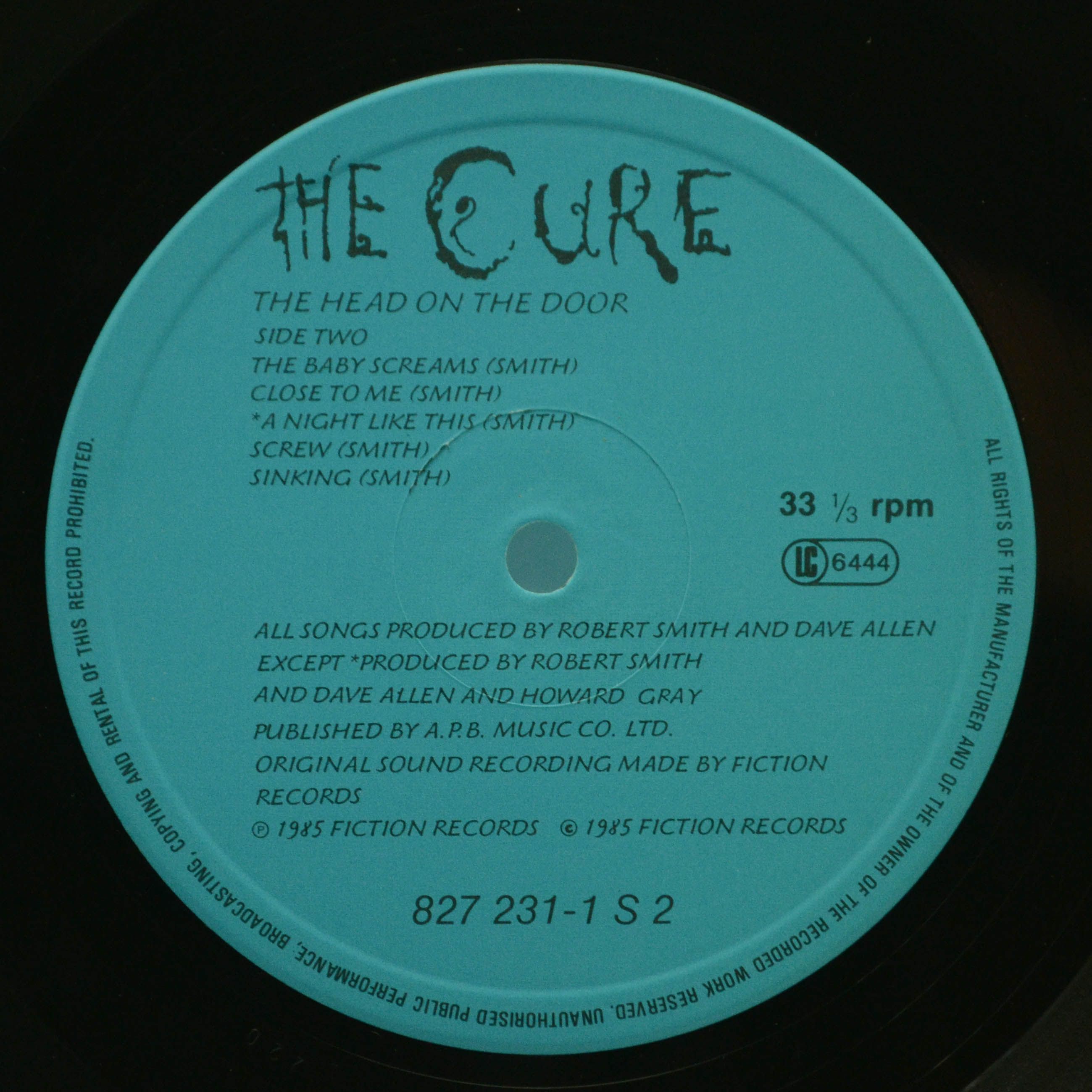 Cure — The Head On The Door, 1985