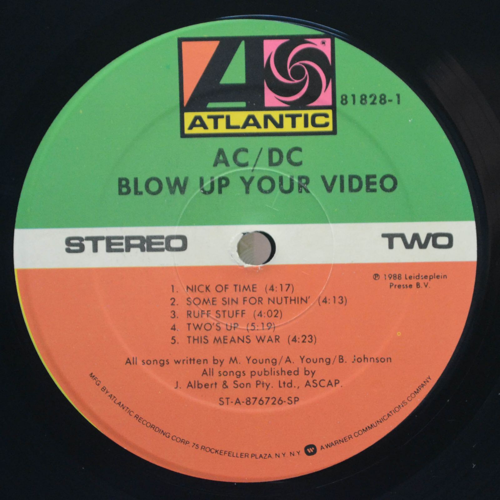 Виниловая пластинка AC/DC — Blow Up Your Video, 1988