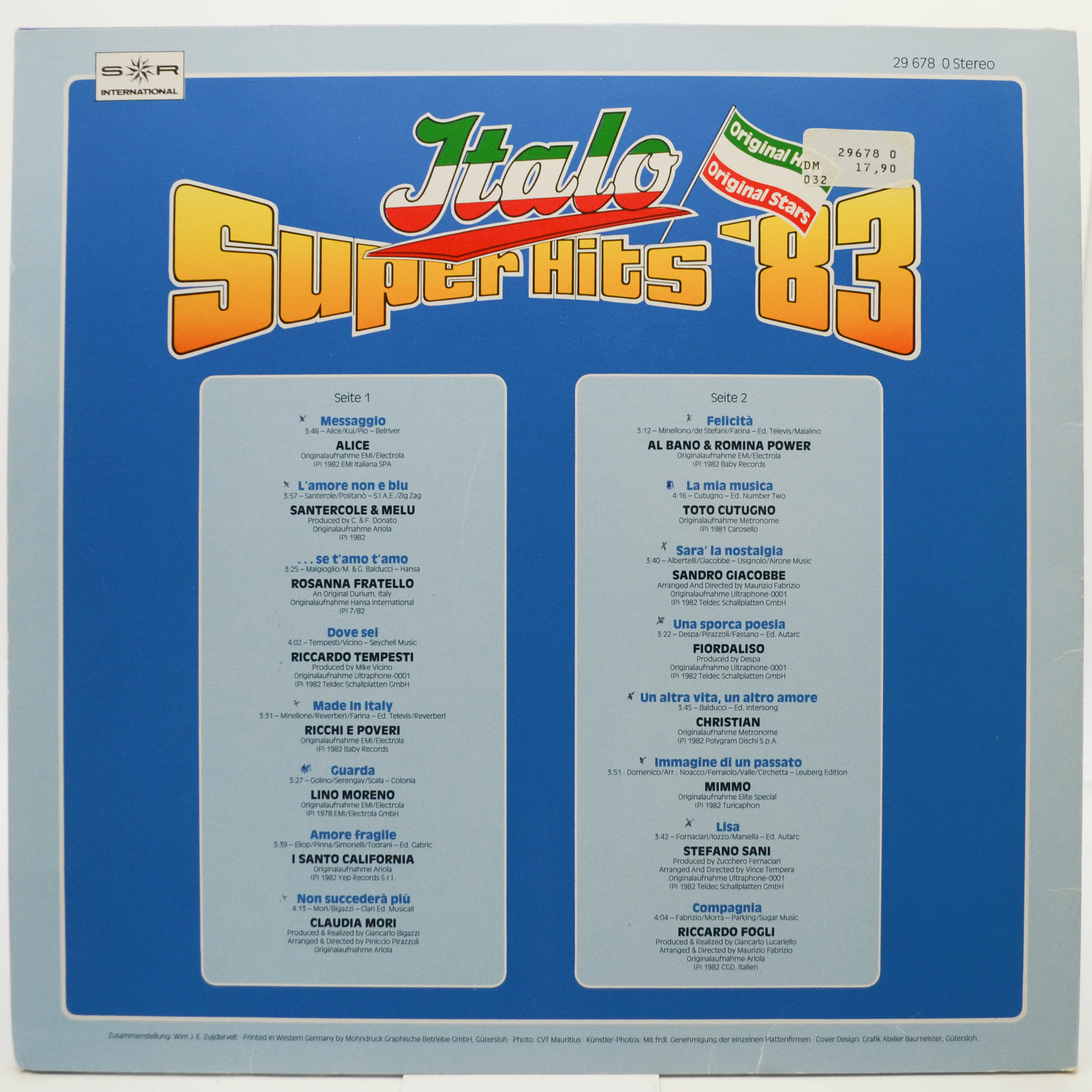 Various — Italo Super Hits '83, 1982