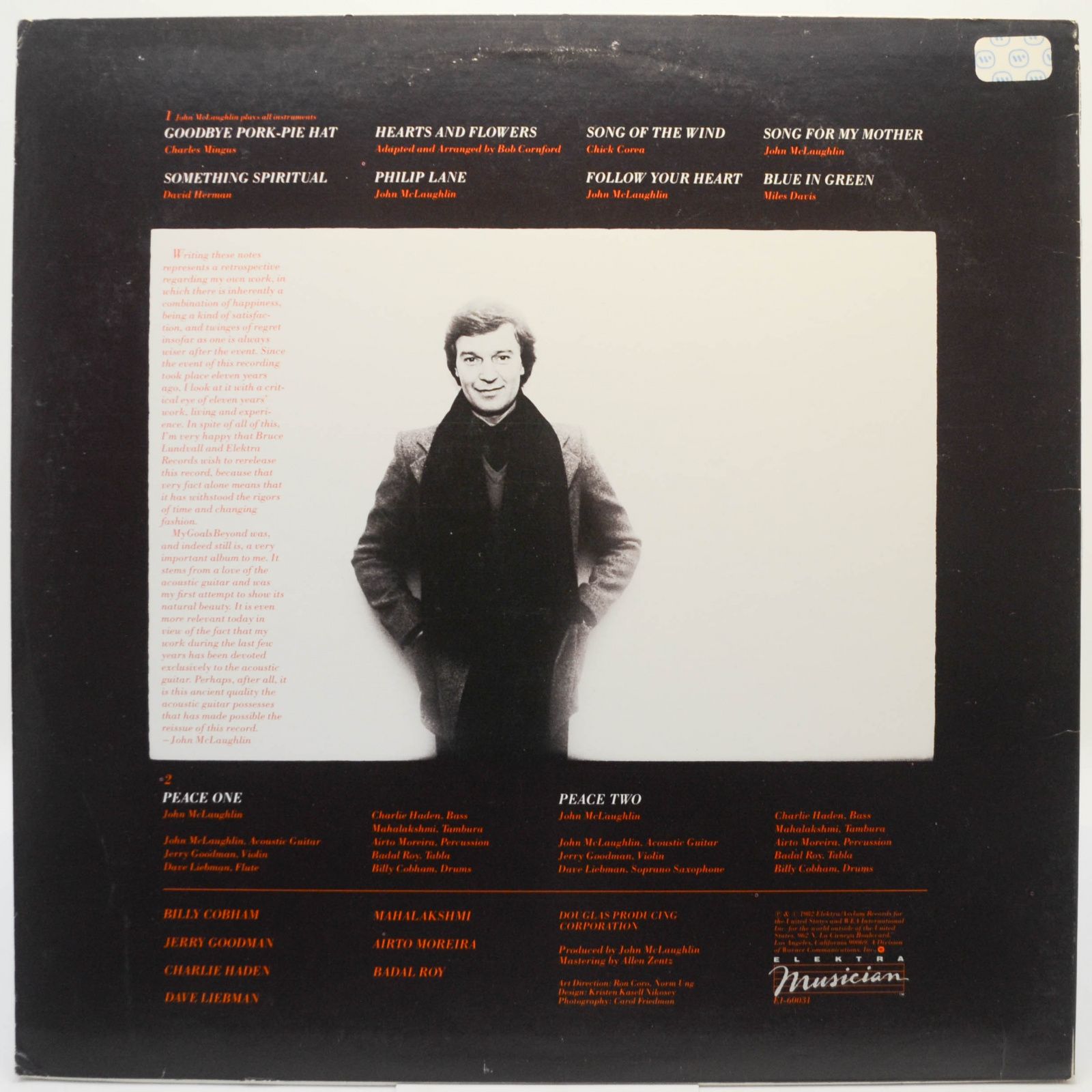 Виниловая пластинка John McLaughlin — My Goals Beyond (USA), 1971