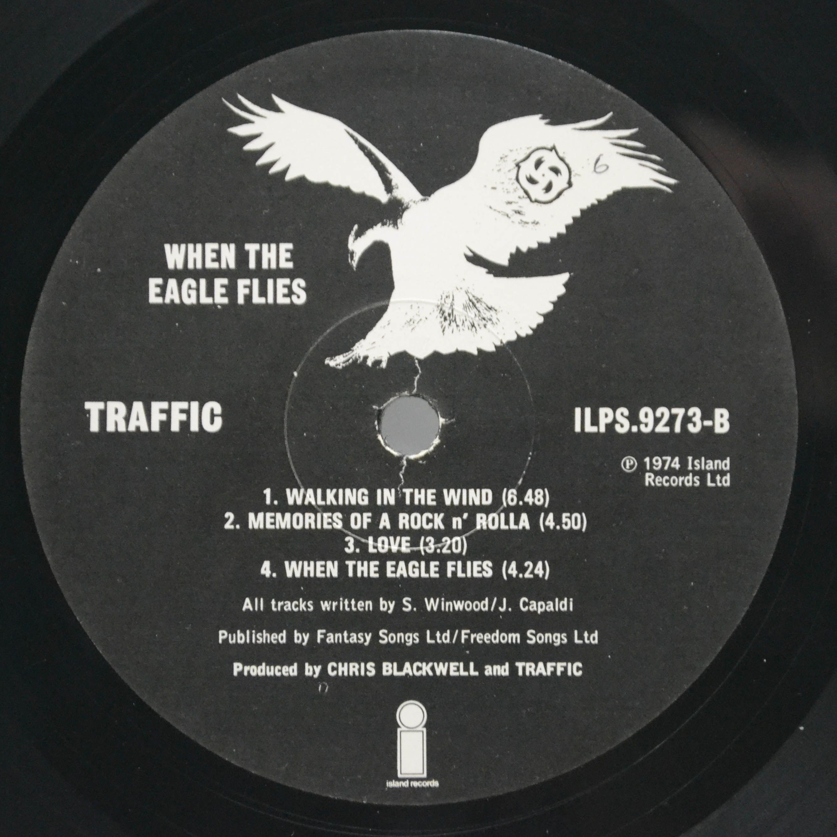 Виниловая пластинка Traffic — When The Eagle Flies (1-st, UK), 1974